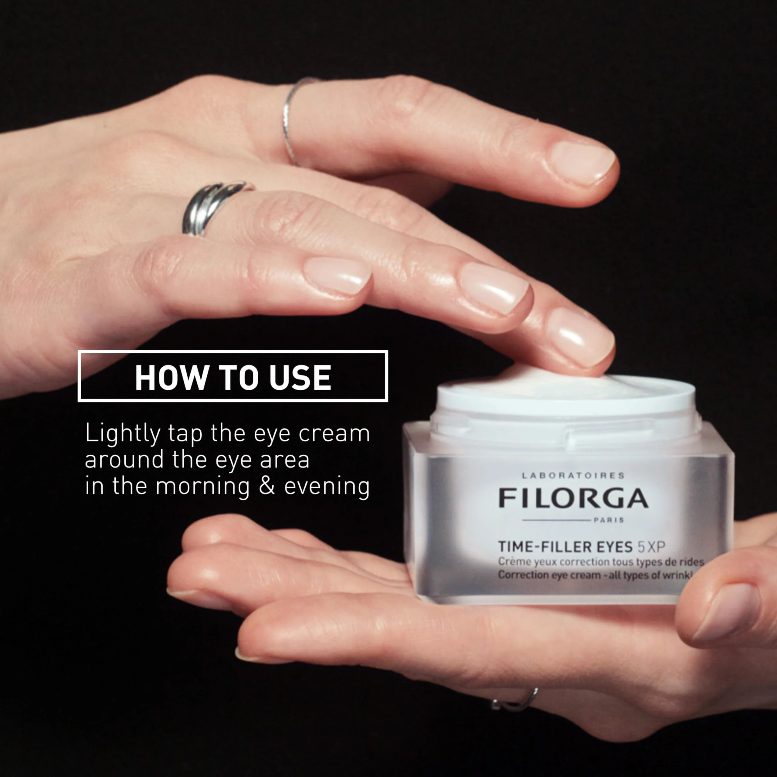 Filorga Time-Filler Eyes 5-XP Anti Aging & Wrinkle Reducing Eye Cream With Hyaluronic Acid and Orchid Stem Cells to Minimize Wrinkles & Dark Circles, Lift & Firm Eyelids & Enhance Lashes, 0.5 Fl Oz - Image 5