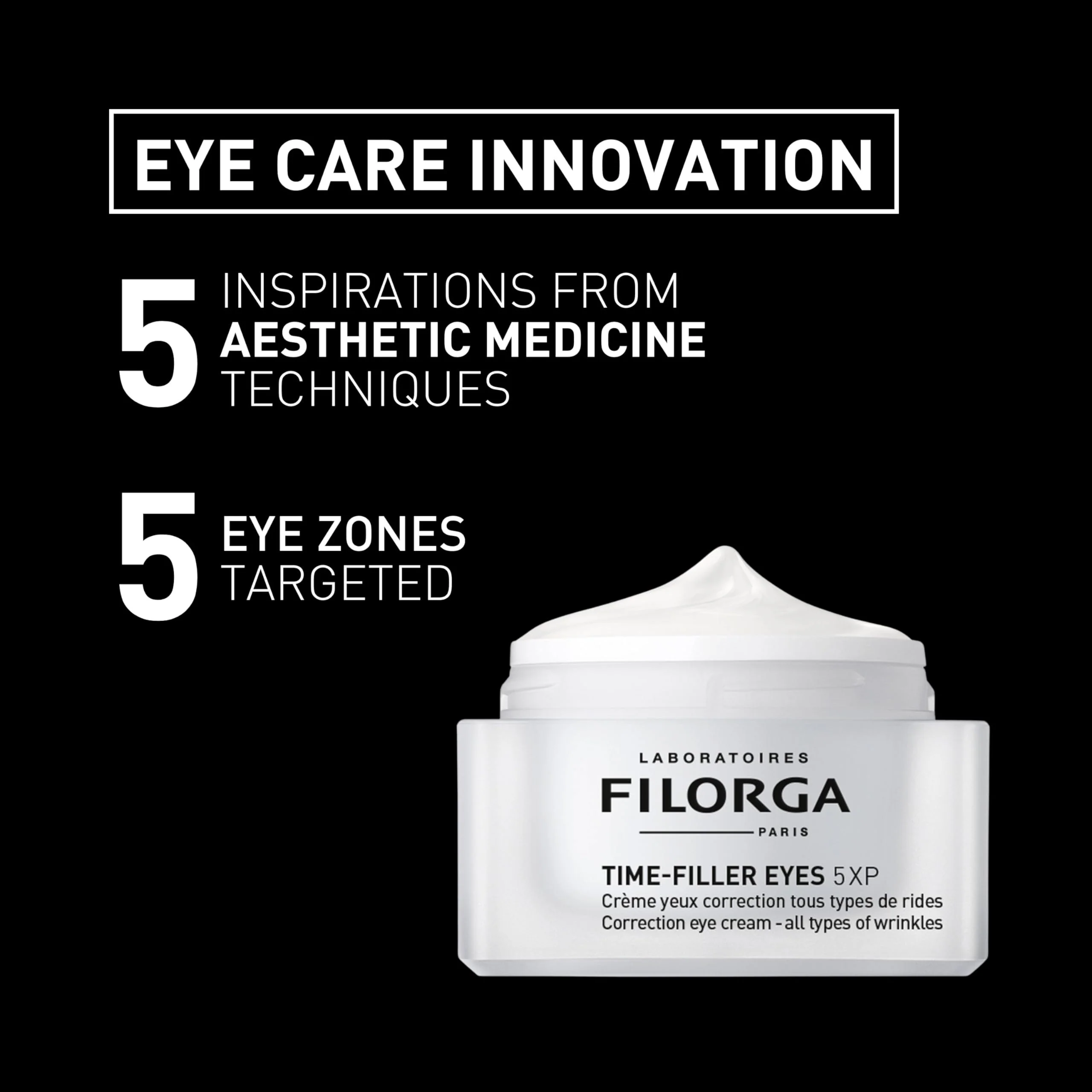 Filorga Time-Filler Eyes 5-XP Anti Aging & Wrinkle Reducing Eye Cream With Hyaluronic Acid and Orchid Stem Cells to Minimize Wrinkles & Dark Circles, Lift & Firm Eyelids & Enhance Lashes, 0.5 Fl Oz - Image 9