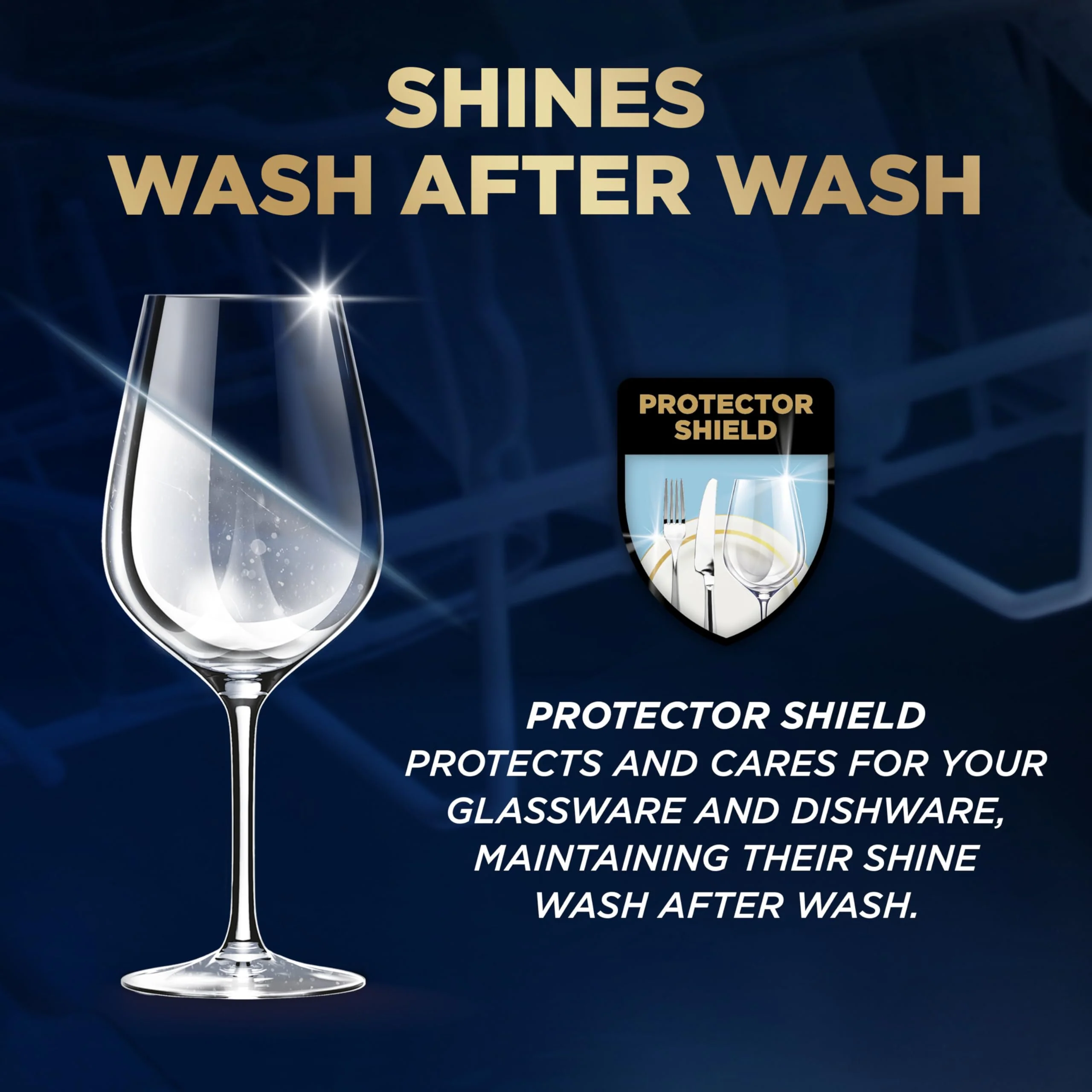 Finish Ultimate Infinity Shine Dishwasher Pods, No Pre-Rinse Dishwasher Detergent Soap Removes Burnt-On Stain, with Protector Shield & CycleSync Technology, Degreasing & Scrubbing Power, 62 Count - Image 5