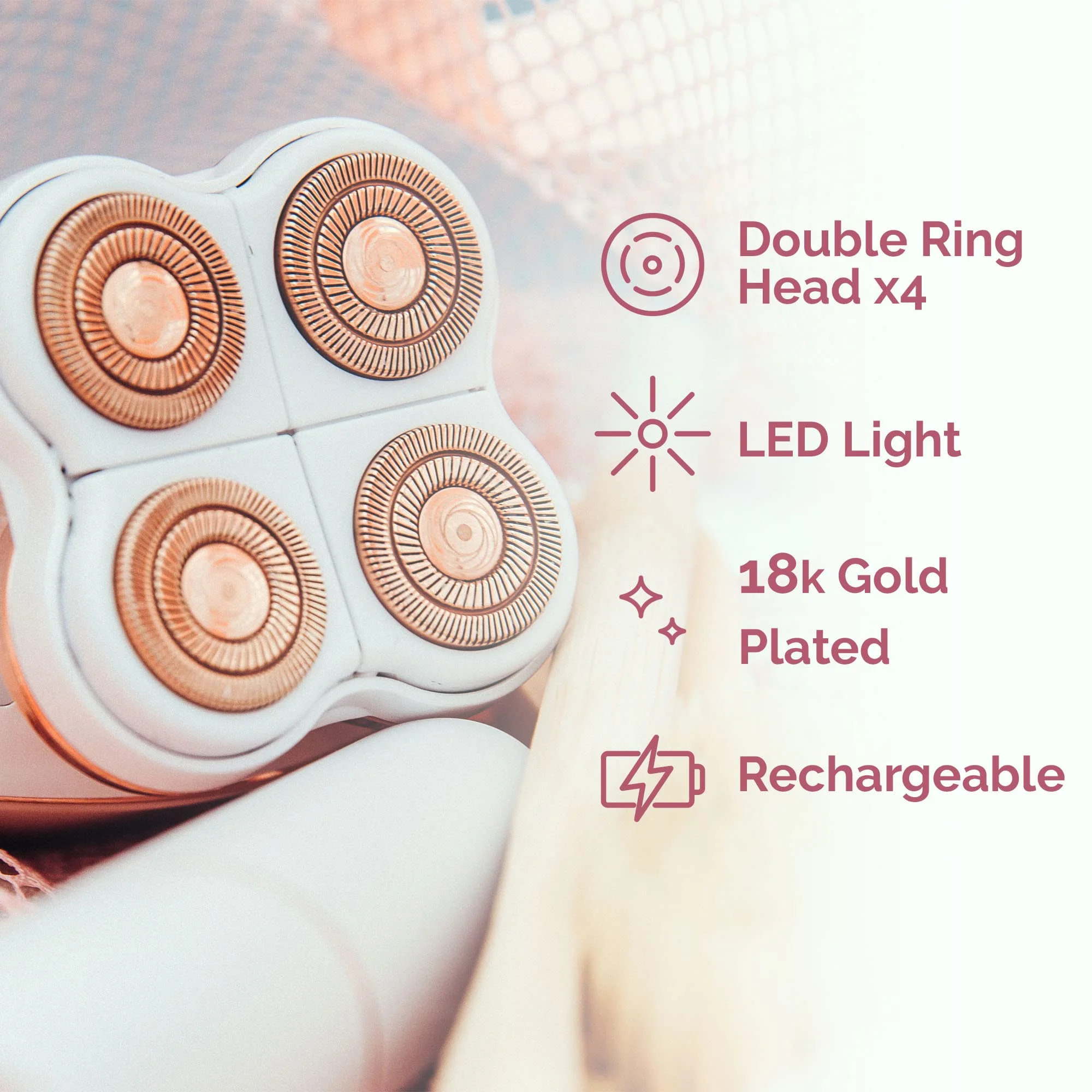 Finishing Touch Flawless Legs Women's Hair Remover , White/Rose Gold - Image 10
