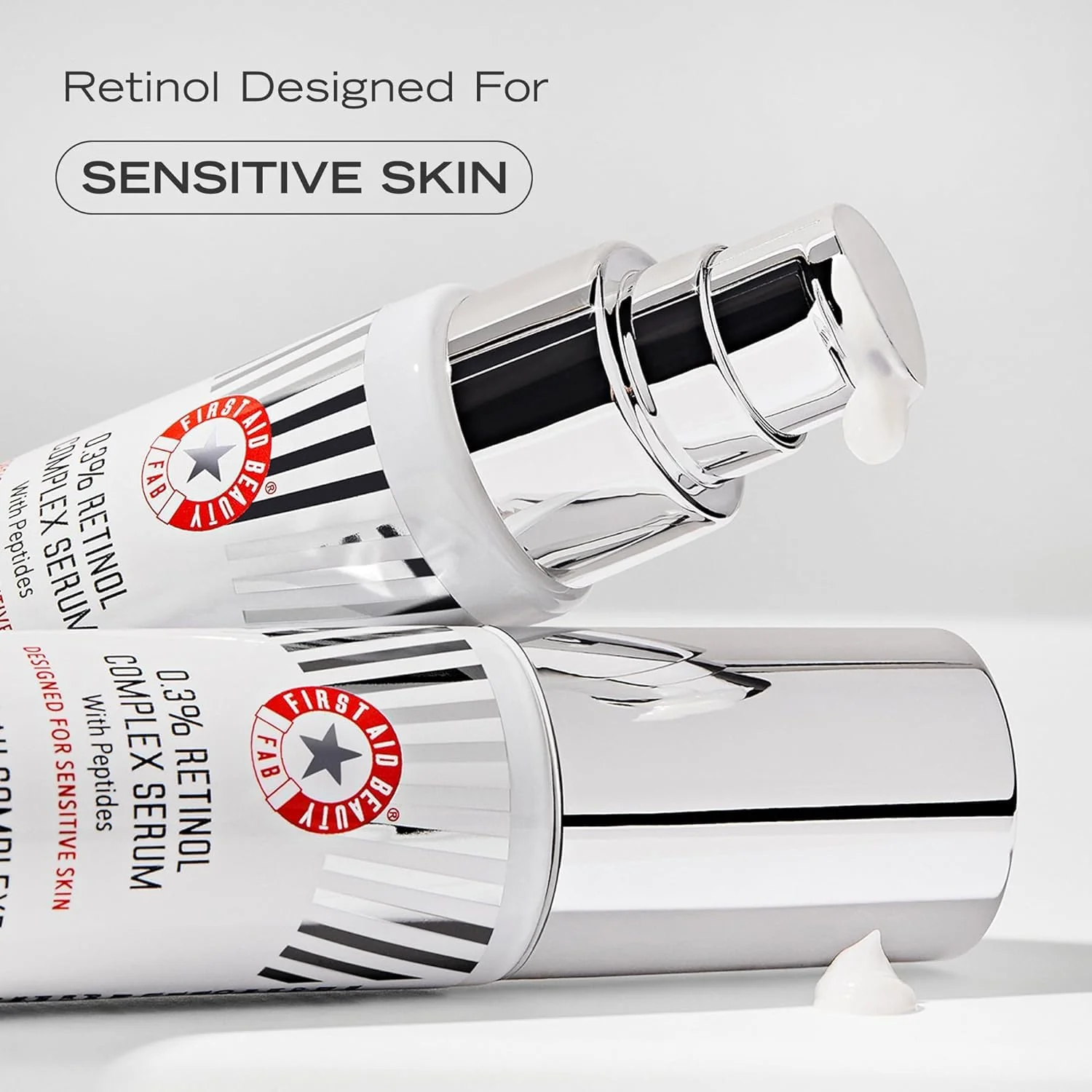 First Aid Beauty - 0.3% Retinol Complex Serum with Peptides, Designed for Sensitive Skin, Helps Visibly Improve Lines and Wrinkles with Less Irritation than Traditional Retinol, Non-Comedogenic, 1 oz - Image 5
