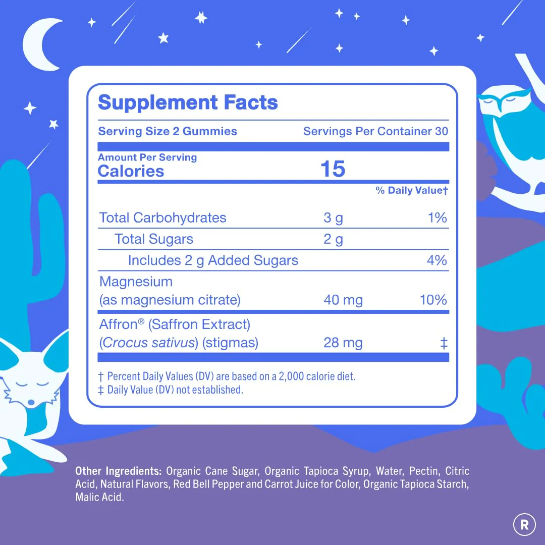 First Day Teens’ Nighttime Reset Calming Magnesium Gummies – Sleep Aid Supports Peaceful Rest, Balanced Mood & Energy – Supplement with Magnesium Citrate, Affron & No Melatonin – 30-Day Supply - Image 8