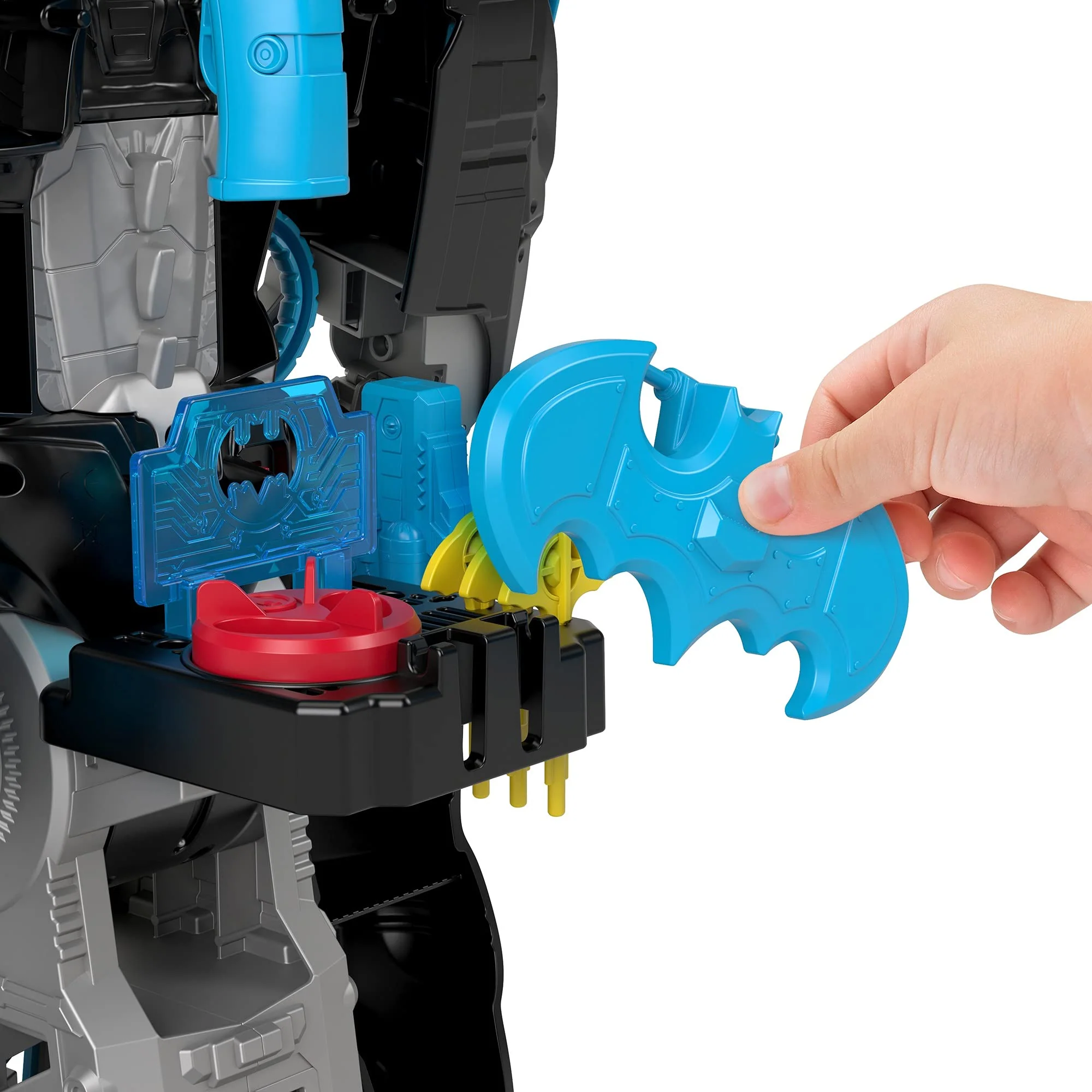 Fisher Price Imaginext DC Super Friends Batman Playset Bat-Tech Batbot 2-Ft-Tall Robot with Lights Sounds & 11 Play Pieces for Ages 3+ Years, GWT23 - Image 8