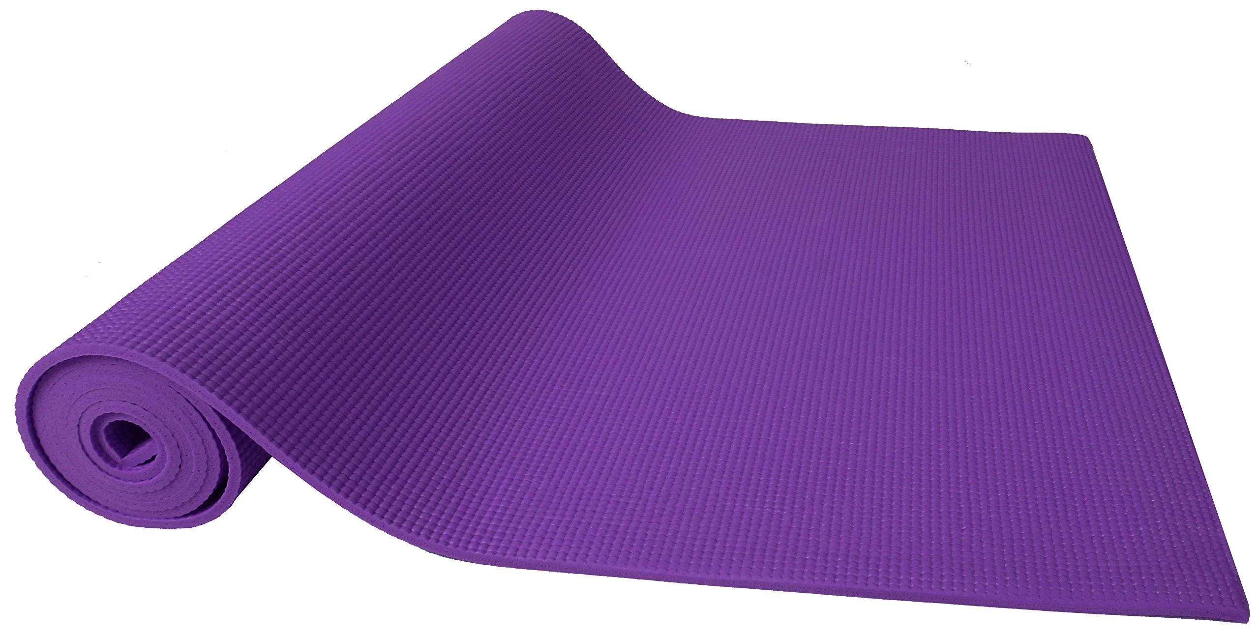 Fitvids 1/4-Inch High Density Thick Non Slip Yoga Mat with Knee Pad and Carrying Strap for Workout, Pilates, Gym Home Exercise, Purple - Image 3
