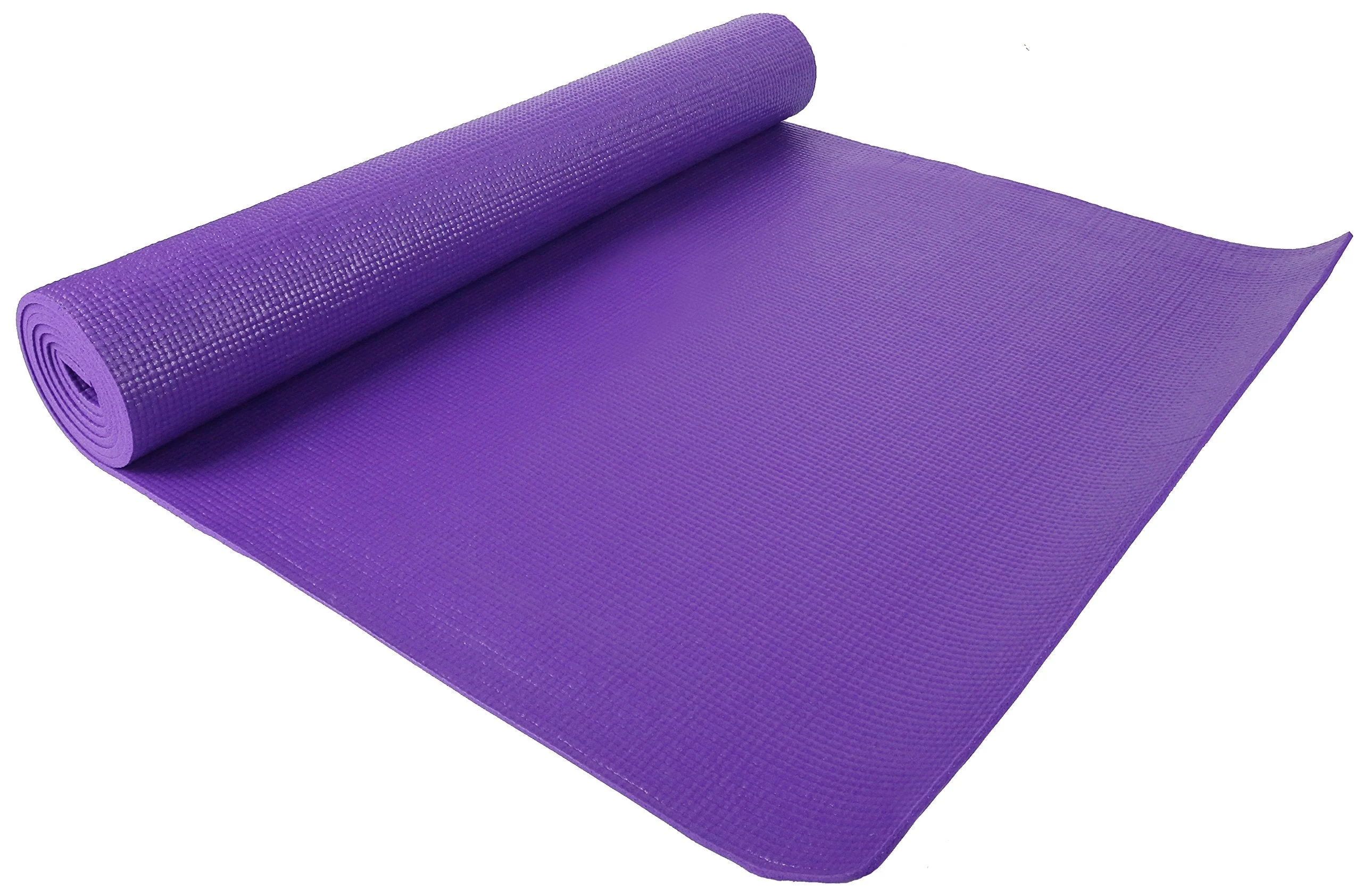 Fitvids 1/4-Inch High Density Thick Non Slip Yoga Mat with Knee Pad and Carrying Strap for Workout, Pilates, Gym Home Exercise, Purple - Image 4