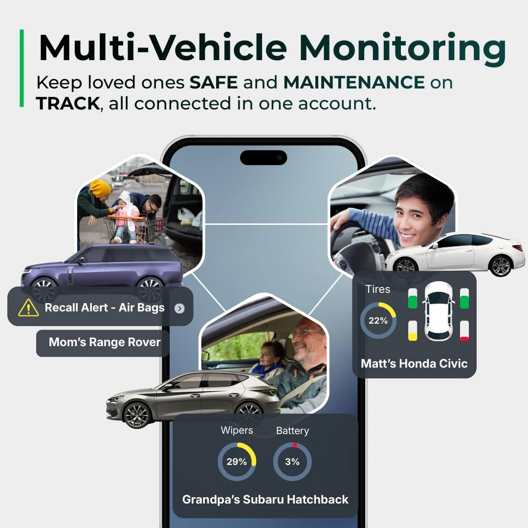 FIXD Bluetooth OBD2 Scanner for iPhone & Android - Diagnostic Scan Tool for Repairs and Car Buying - Check Engine Code Reader & Enhanced Codes - (1 Pack w/Free 14-Day FIXD Premium Bundle) - Image 8