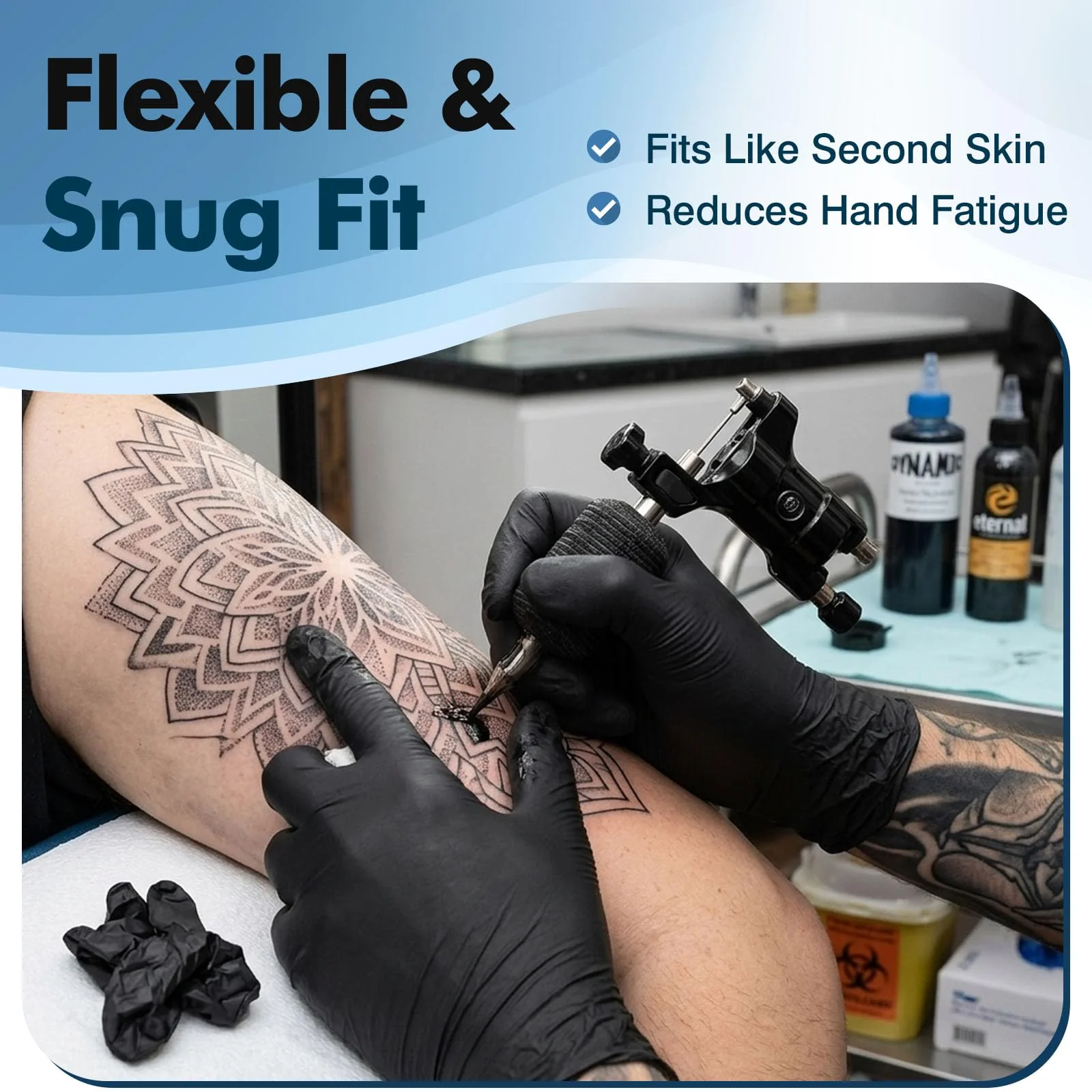 Fixwal 1200pcs Black Nitrile Disposable Gloves, 4 Mil, Latex Free & Powder Free, Food Grade for Cooking BBQ Food Prep, Cleaning, Automotive, Salon - Bulk Size - Image 6
