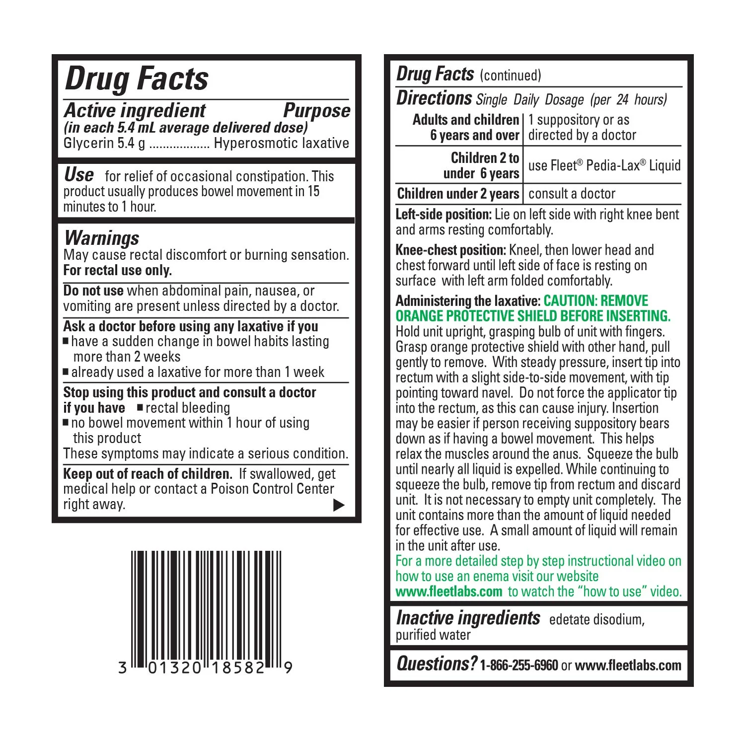 Fleet Liquid Glycerin Suppositories for Constipation Relief, Fast and Effective Stimulant-Free Laxative, 4 Bottles per Pack, 7.5 mL Each, Pack of 3 - Image 9