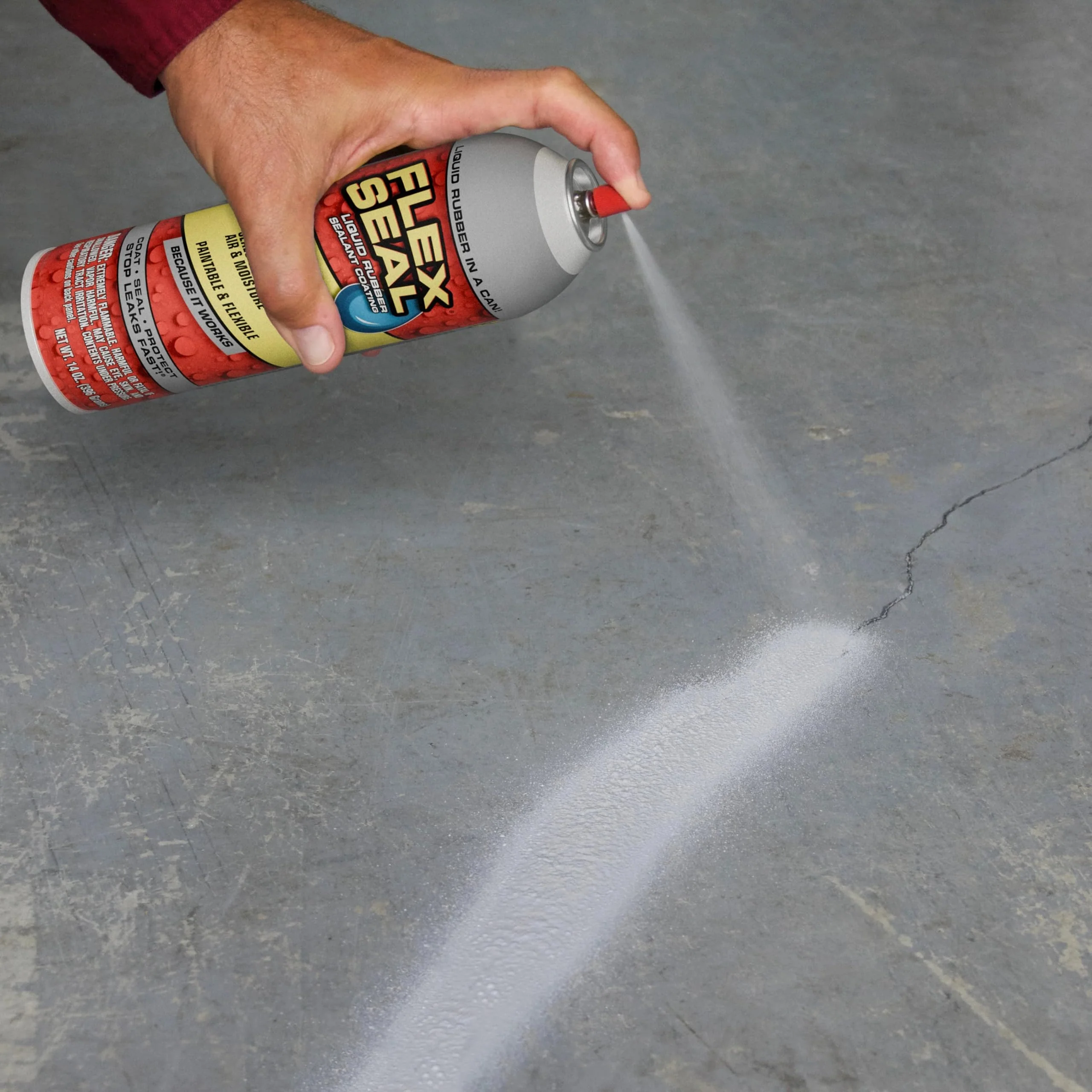 Flex Seal, 14 oz, Clear, Stop Leaks Instantly, Transparent Waterproof Rubber Spray On Sealant Coating, Perfect for Gutters, Wood, RV, Campers, Roof Repair, Skylights, Windows, and More - Image 6