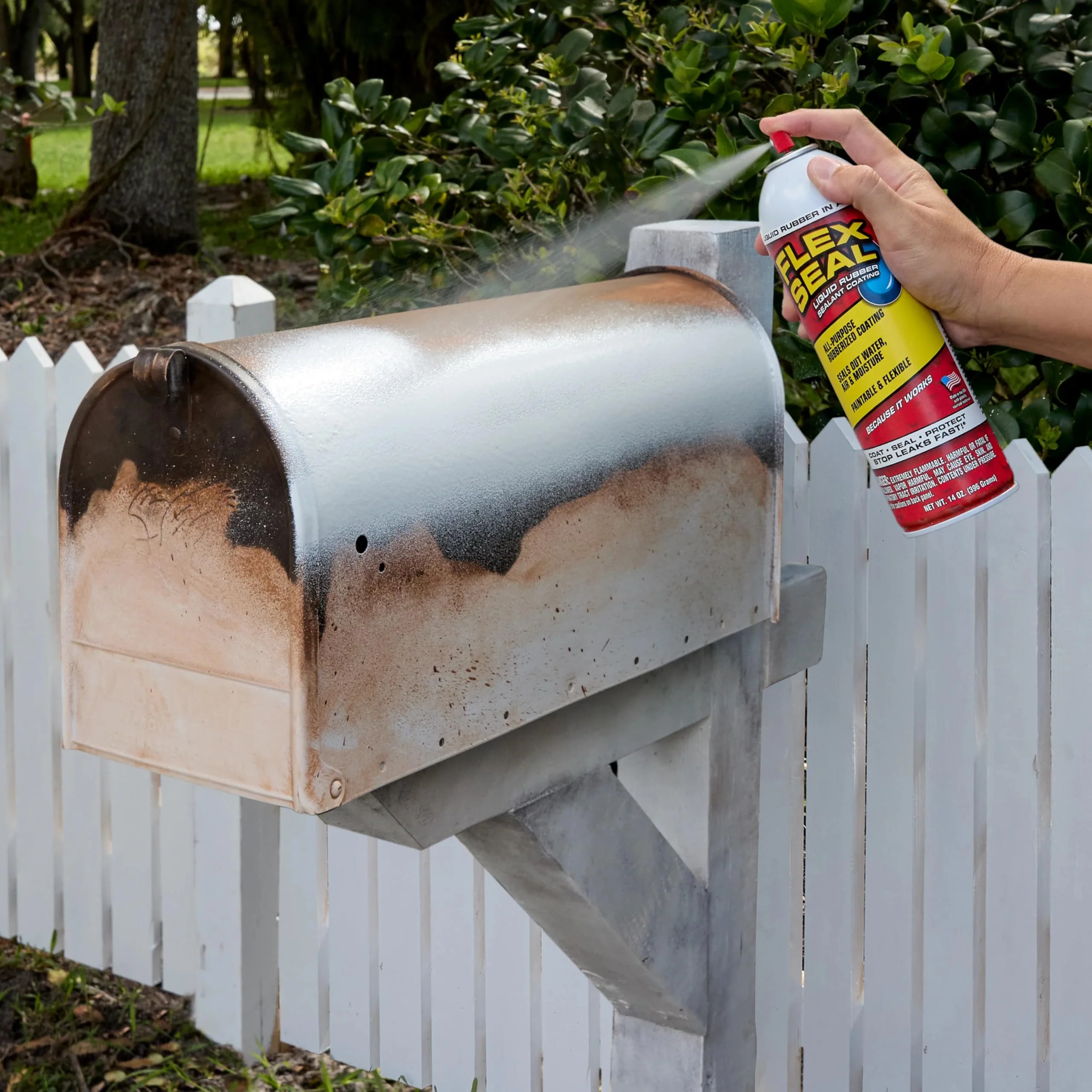 Flex Seal, 14 oz, Clear, Stop Leaks Instantly, Transparent Waterproof Rubber Spray On Sealant Coating, Perfect for Gutters, Wood, RV, Campers, Roof Repair, Skylights, Windows, and More - Image 9