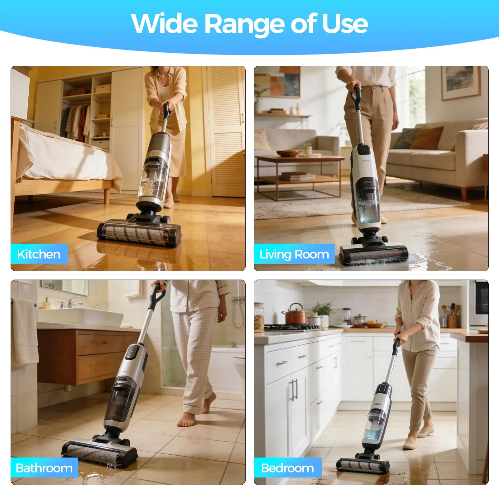 Floor Cleaning Solution,Floor Cleaner for Hardwood Tile Hardfloor Marble Cement Vinyl Flooring Laminate Flooring, Compatible Robot Vacuums with Mopping and Wet Dry Vacuum,1L, 33.8 Fl. OZ - Image 2