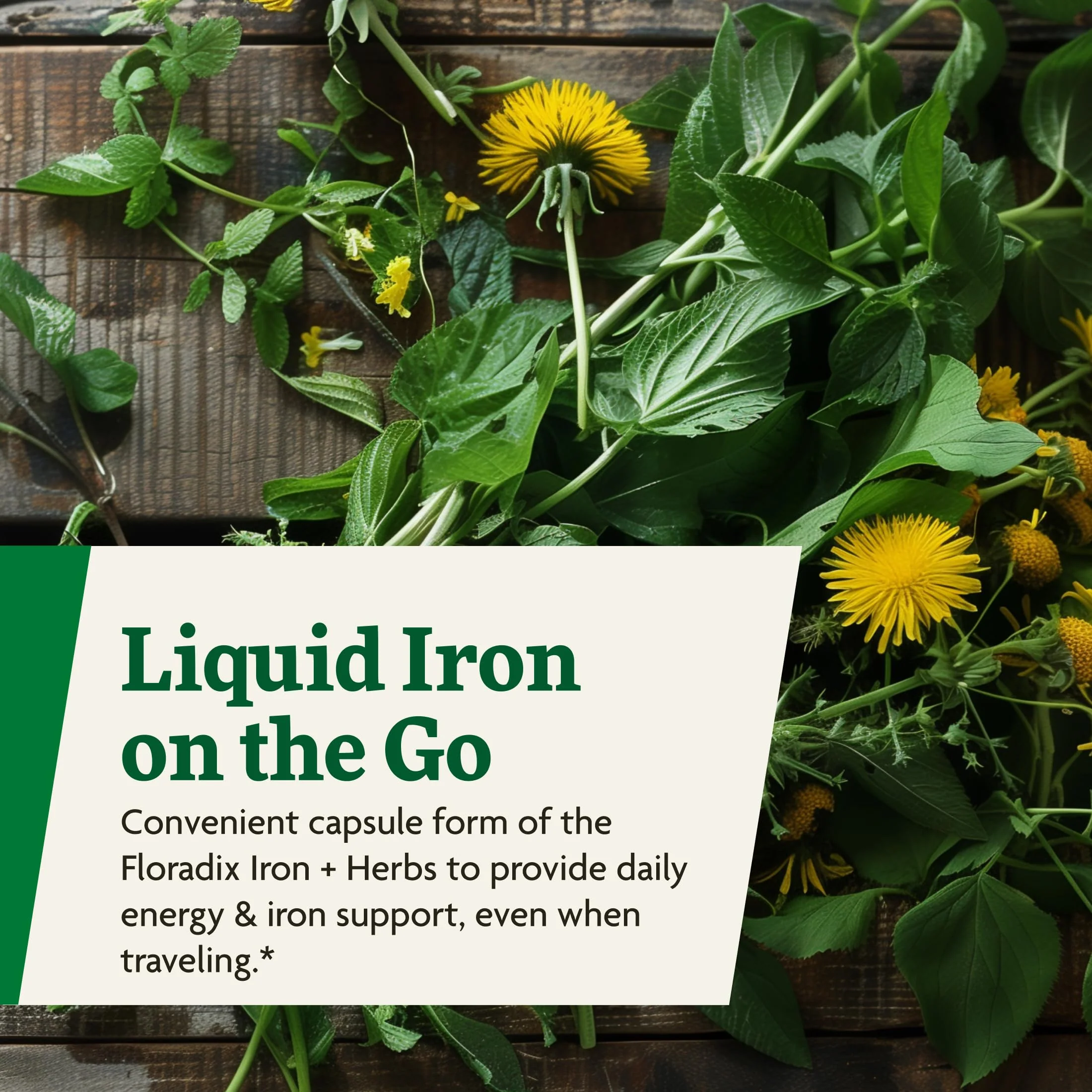 Floradix Iron + Herbs - Iron Supplement for Healthy Energy Support* - Supports Red Blood Cell Formation - Vegan, Non-GMO, Gluten-Free, Soy-Free - 60 Liquid Phyto-Caps - Image 4