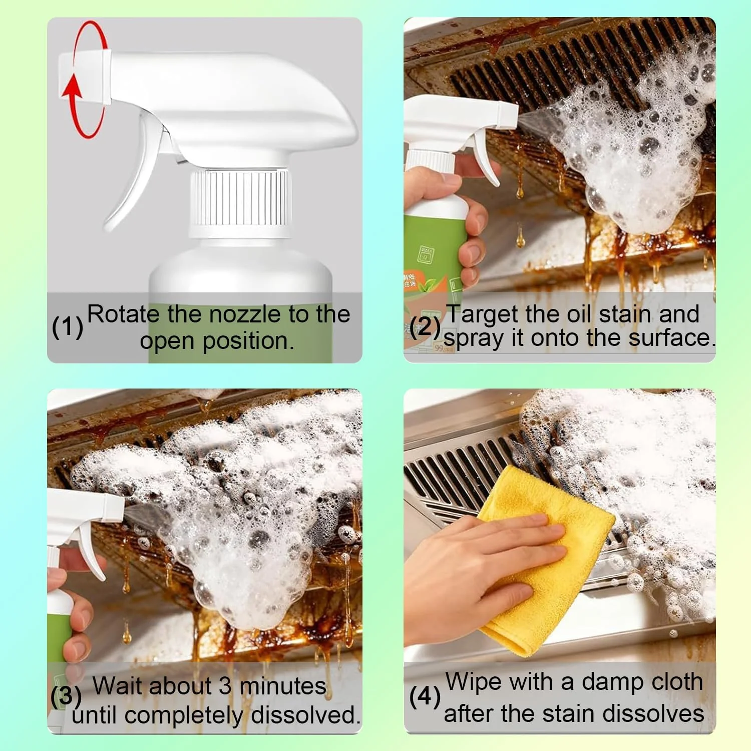 Fly Spray Clèanse Household Formula,Kitchen Appliance Cleaner Spray,Multi-Purpose Degreaser for Oven,Stove, Range Hood & Countertops, Gentle Formula for Daily Cleaning, Fresh & Easy Wipe Clean, 500 ml - Image 3