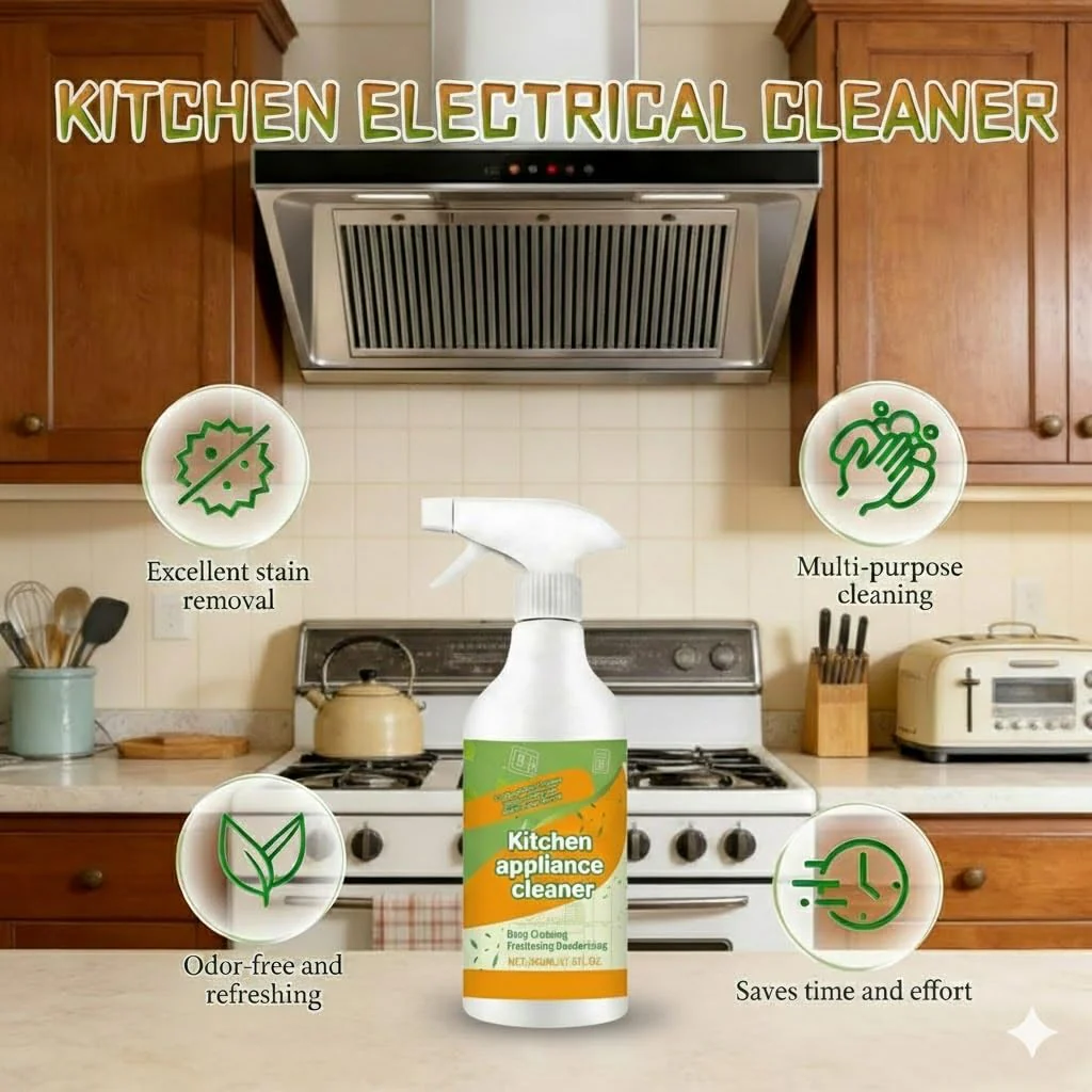 Fly Spray Clèanse Household Formula,Kitchen Appliance Cleaner Spray,Multi-Purpose Degreaser for Oven,Stove, Range Hood & Countertops, Gentle Formula for Daily Cleaning, Fresh & Easy Wipe Clean, 500 ml - Image 7