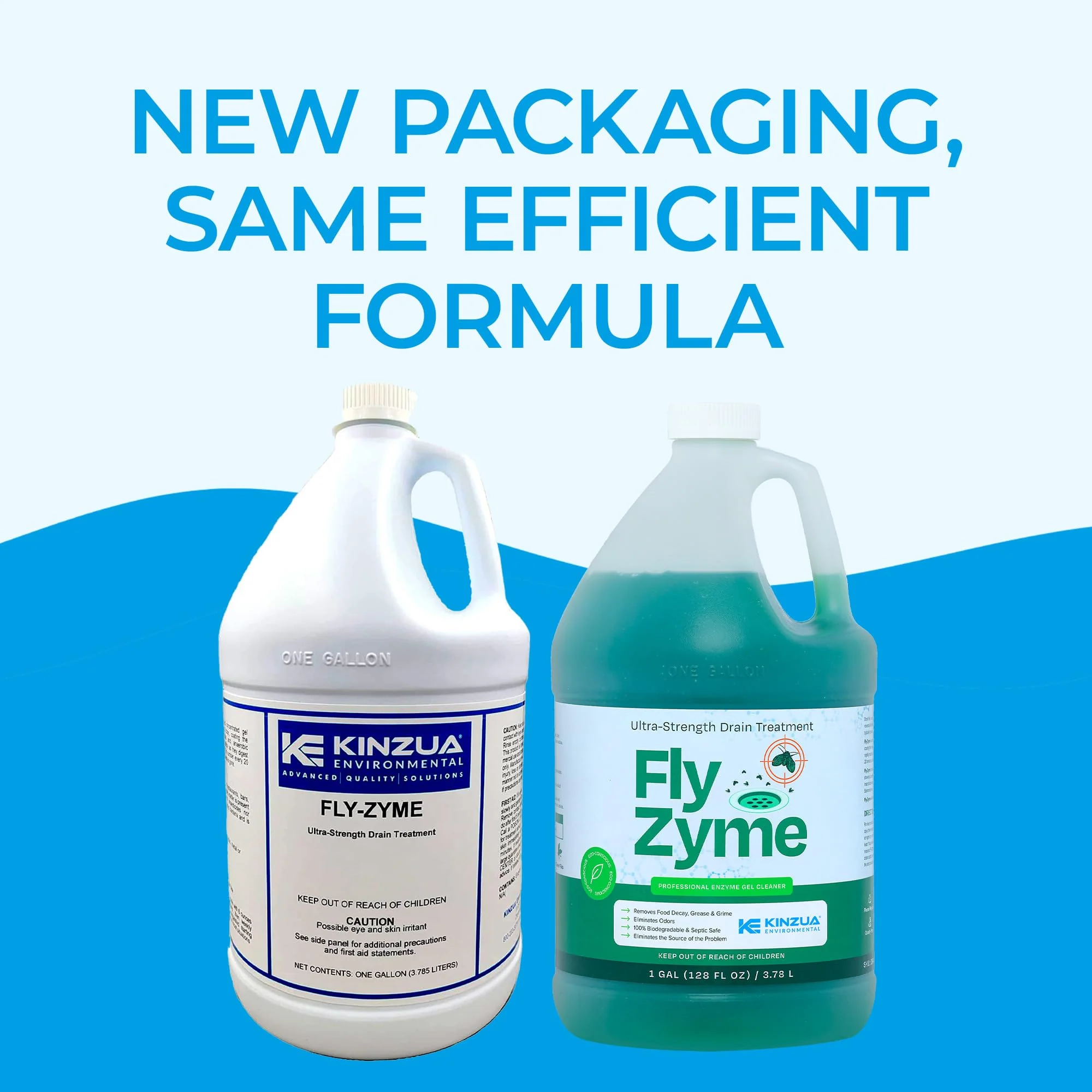 Fly-Zyme, Highly Concentrated Enzyme Drain Cleaner for Pipes, Drain Gel for Fruit Flies, Organic Waste Degrader & Odor Neutralizer, 1 Gallon - Image 2