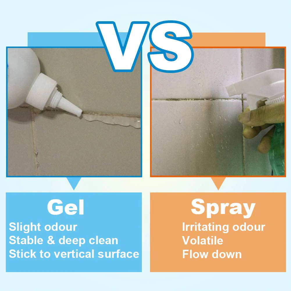 FOLLOWIN Mold and Mildew Bathroom Cleaner Gel 18oz, Household Stain Cleaner for Showers Tiles Grout Sealant Sinks - Image 3