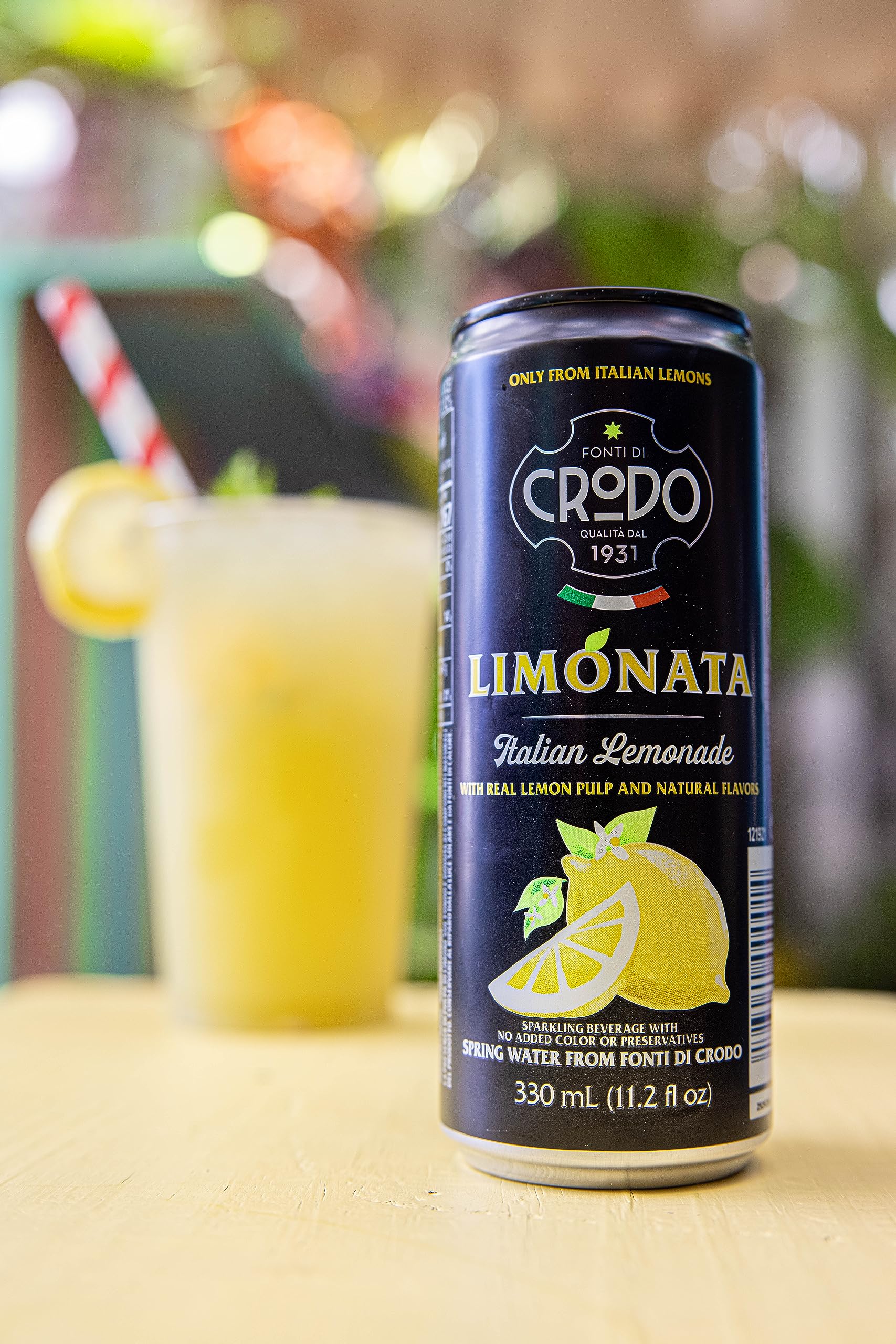 Fonti Di Crodo Limonata, Italian Sparkling Lemonade, 11.2 Oz. Cans (Pack of 24) - Image 3