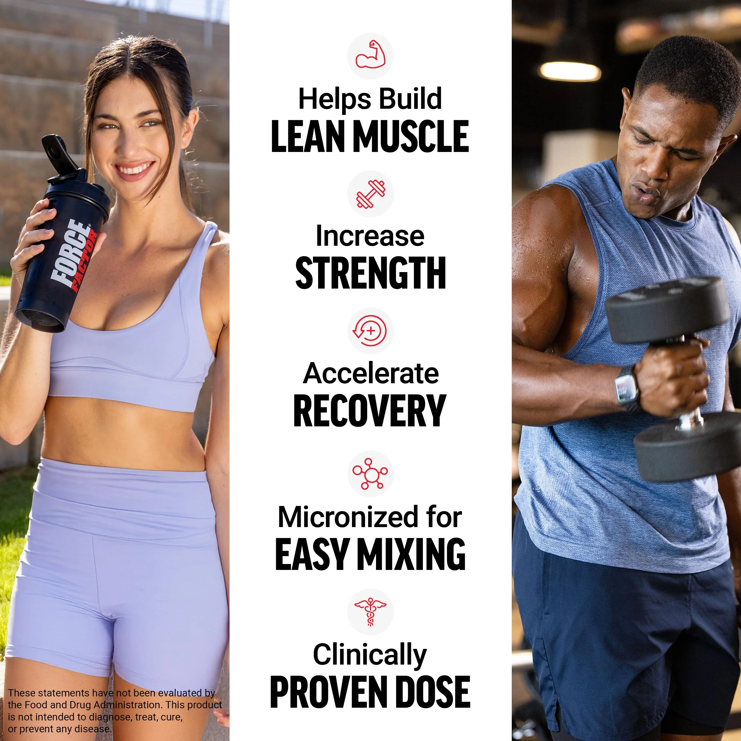 Force Factor Creatine Monohydrate Gummies, NSF Certified, 5g Dose for Men & Women to Support Muscle, Strength, Recovery, Cognitive Health & Memory, Packaging May Vary, Blue Raspberry, 150 Gummies - Image 2