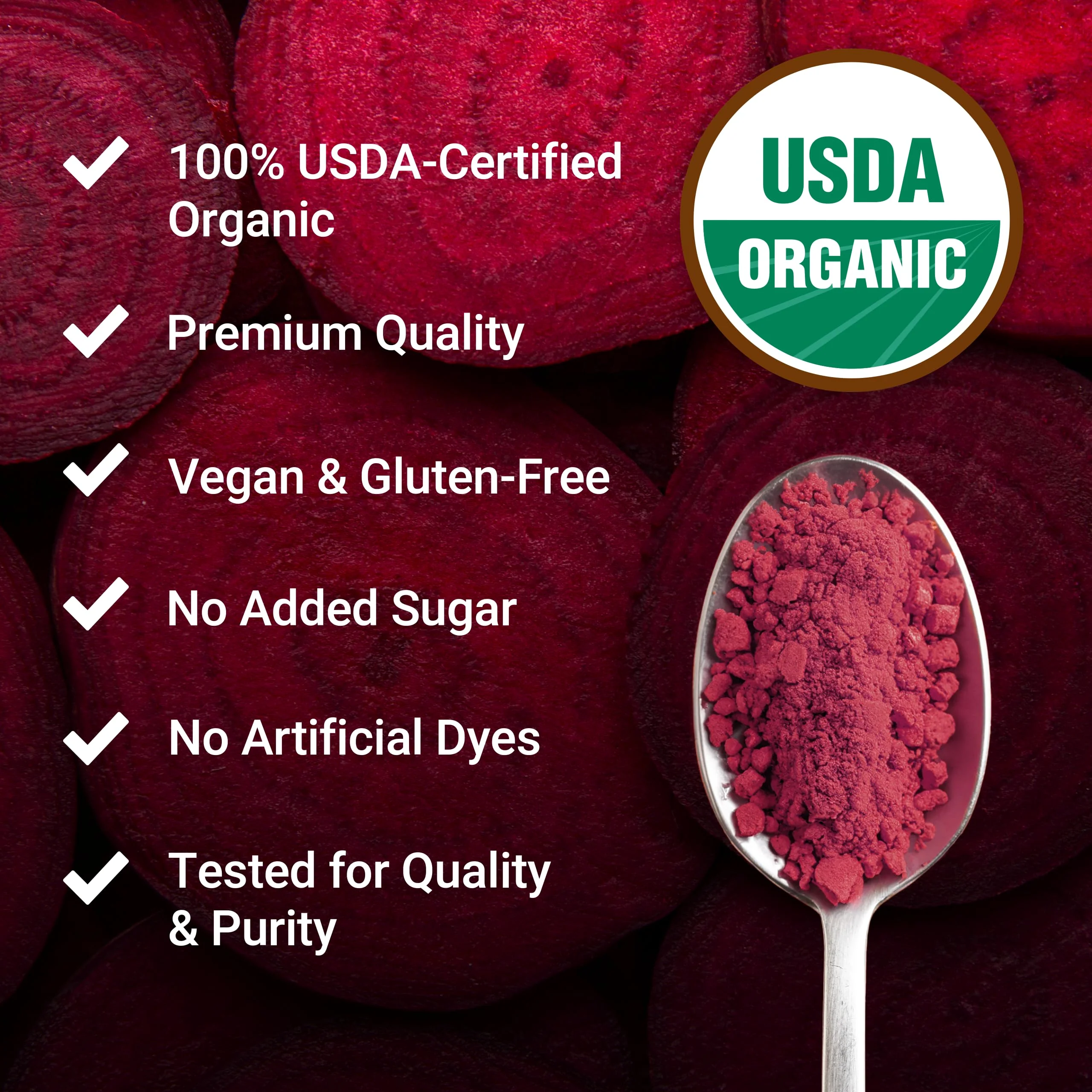 Force Factor Total Beets Organic Beetroot Powder, Superfood to Boost Daily Nutrition, USDA Organic, Vegan, Gluten-Free, and Non-GMO Beet Supplement, Unflavored, 180 Servings, 2-Pack - Image 10