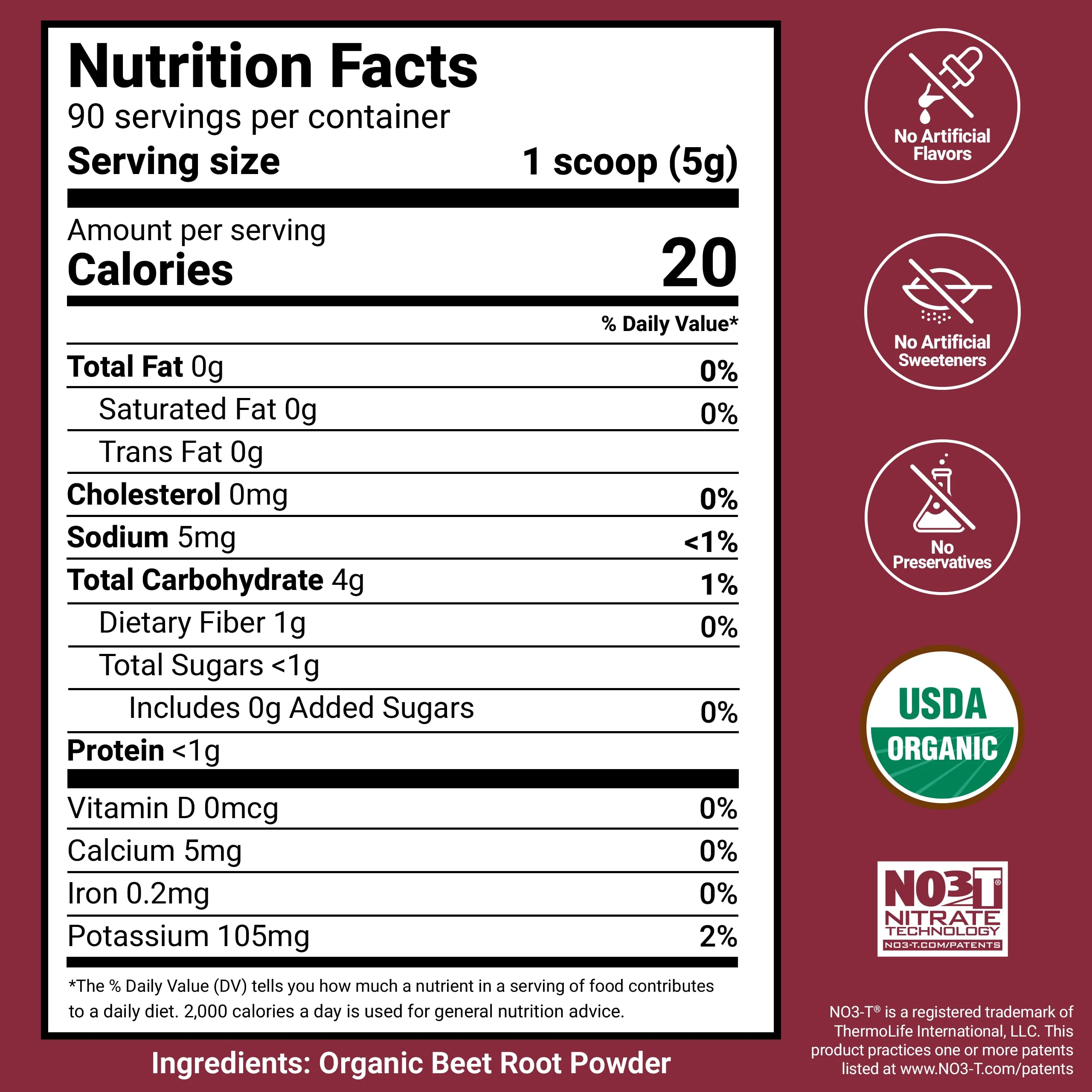 Force Factor Total Beets Organic Beetroot Powder, Superfood to Boost Daily Nutrition, USDA Organic, Vegan, Gluten-Free, and Non-GMO Beet Supplement, Unflavored, 180 Servings, 2-Pack - Image 7
