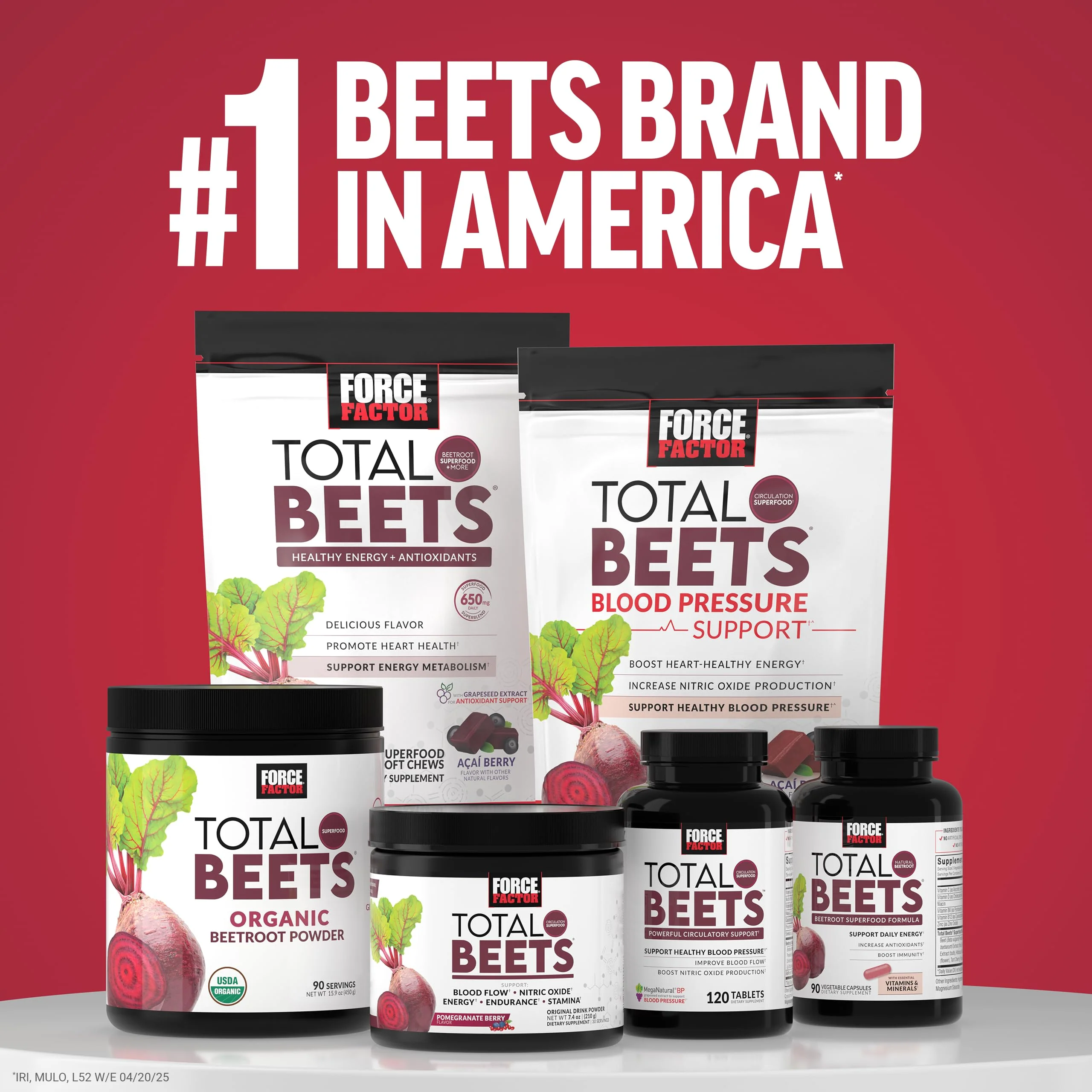 Force Factor Total Beets Ultimate Heart Health Blood Pressure Support with CoQ10, Beet Root Powder, Grape Seed Extract, Blood Pressure Supplement for Circulation, Black Cherry, 30 Servings - Image 5
