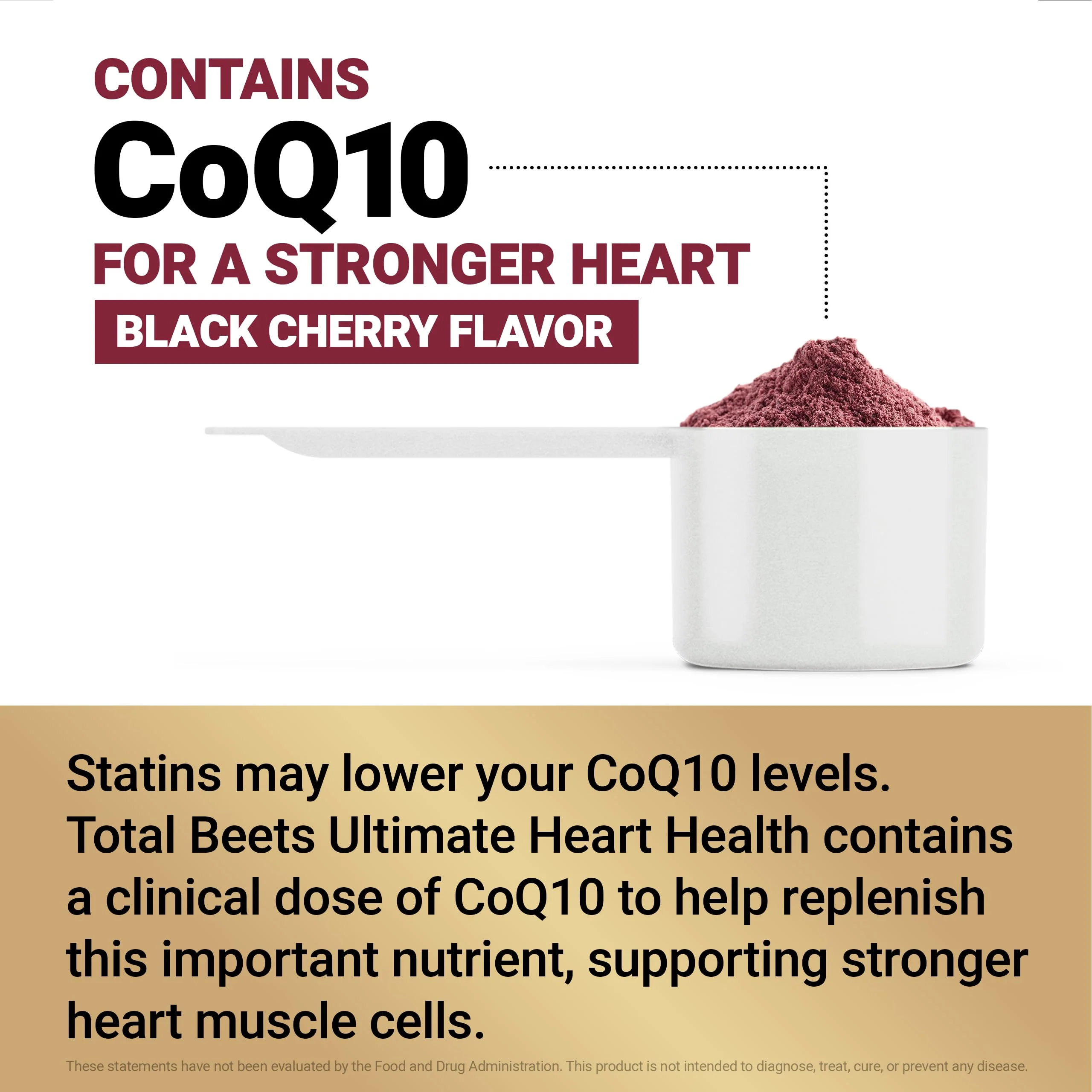 Force Factor Total Beets Ultimate Heart Health Blood Pressure Support with CoQ10, Beet Root Powder, Grape Seed Extract, Blood Pressure Supplement for Circulation, Black Cherry, 30 Servings - Image 9