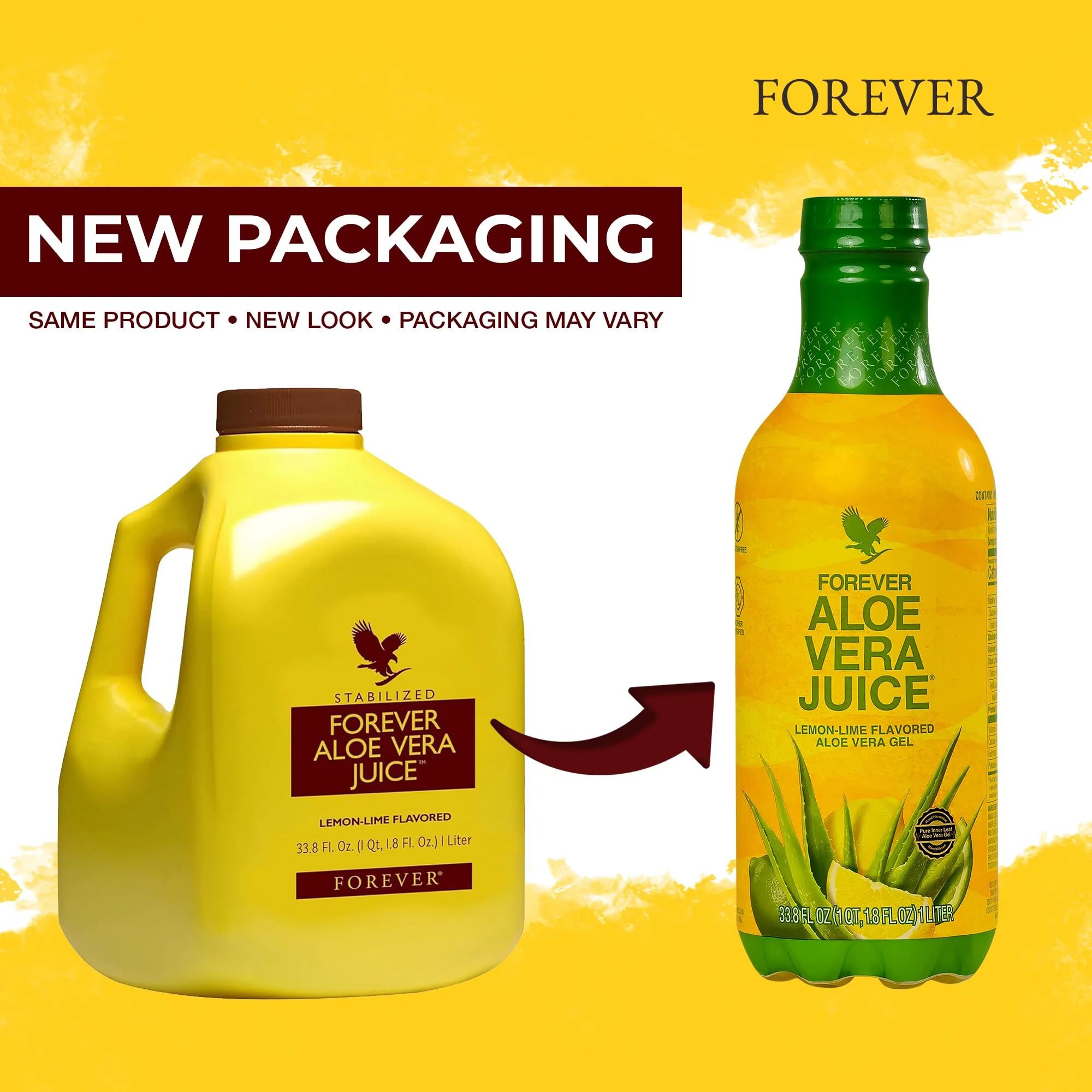 Forever Living - Aloe Vera Juice - Lemon Lime Flavor with Pure Inner Leaf Gel - Supports Digestion and Immunity - 1L Each (Pack of 2) - Image 2