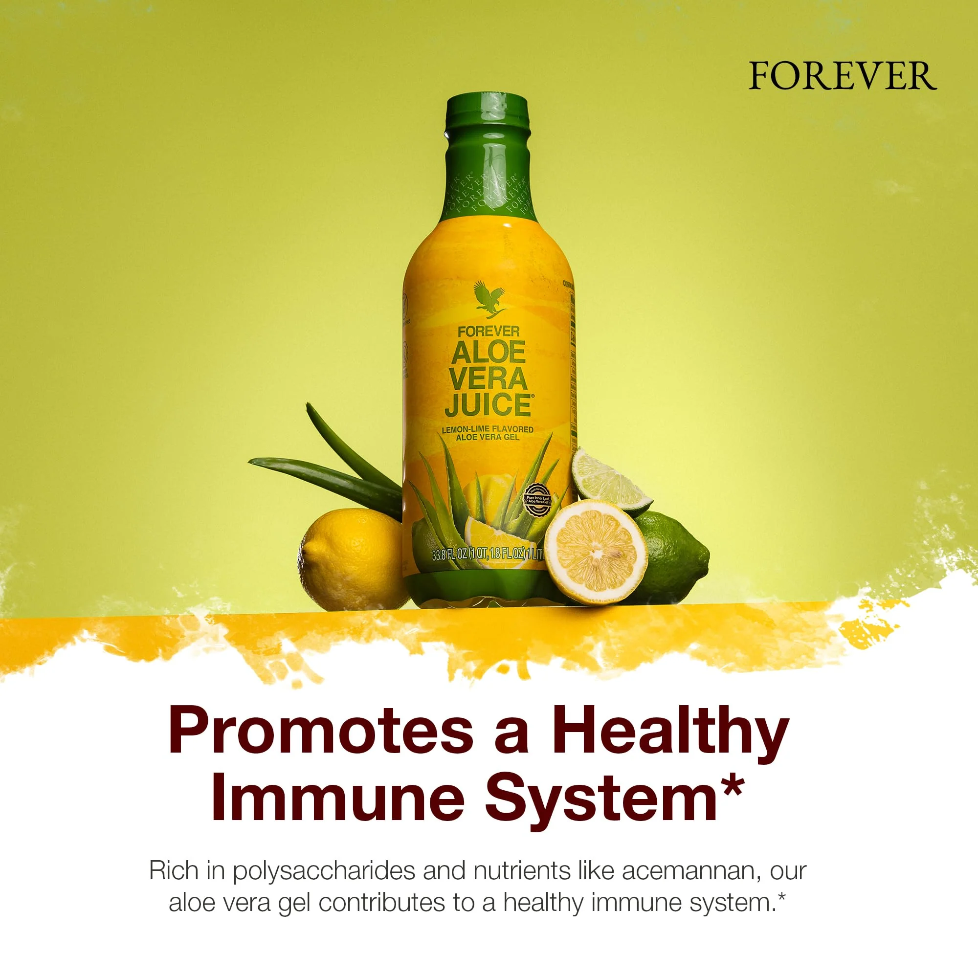 Forever Living - Aloe Vera Juice - Lemon Lime Flavor with Pure Inner Leaf Gel - Supports Digestion and Immunity - 1L Each (Pack of 2) - Image 6