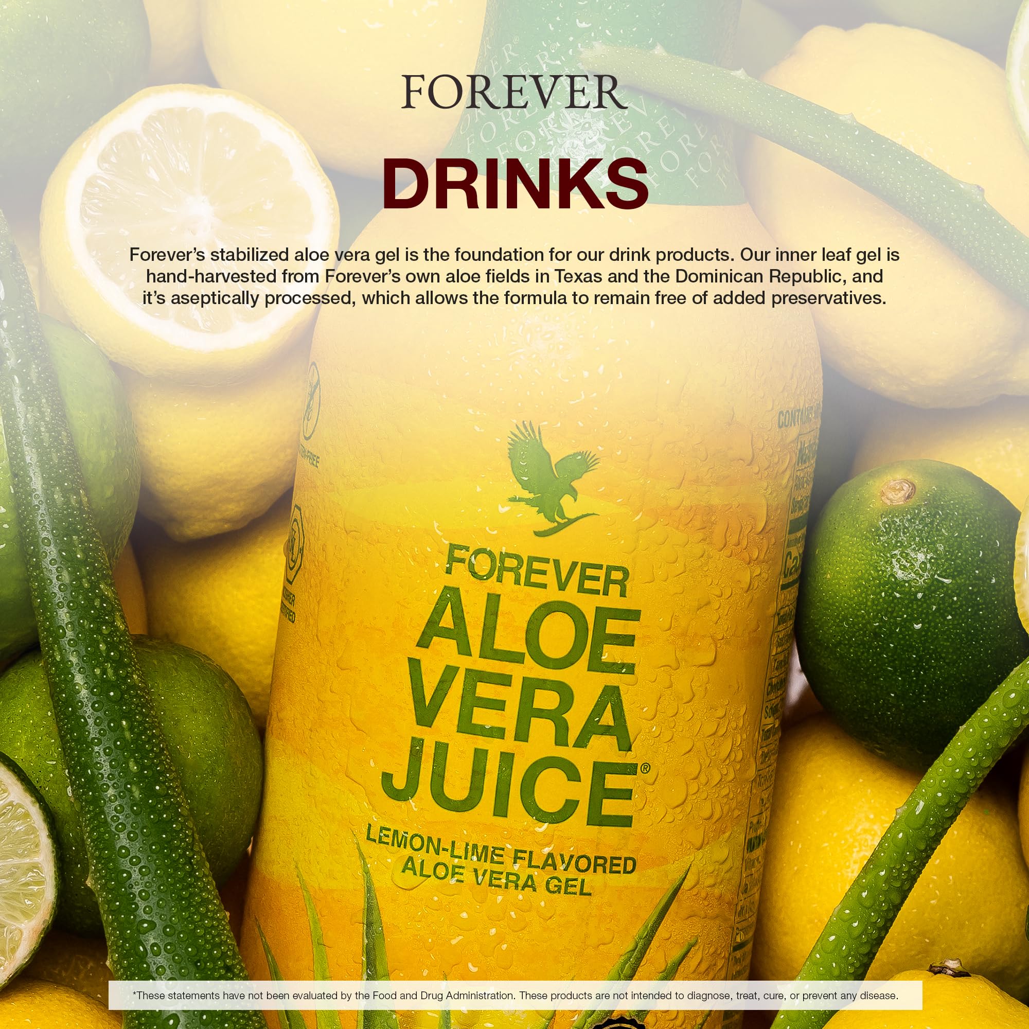 Forever Living - Aloe Vera Juice - Lemon Lime Flavor with Pure Inner Leaf Gel - Supports Digestion and Immunity - 1L Each (Pack of 2) - Image 7