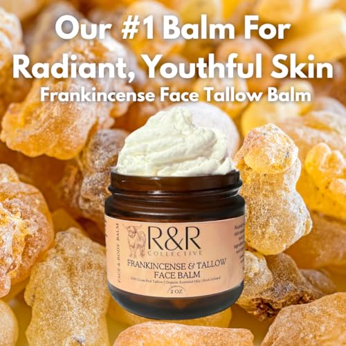 Frankincense Tallow Face Moisturizer – 100% Grass-Fed Whipped Beef Tallow Balm for Dry, Sensitive Skin, Eczema & Psoriasis – Handmade Natural Skincare – 2 oz - Image 7