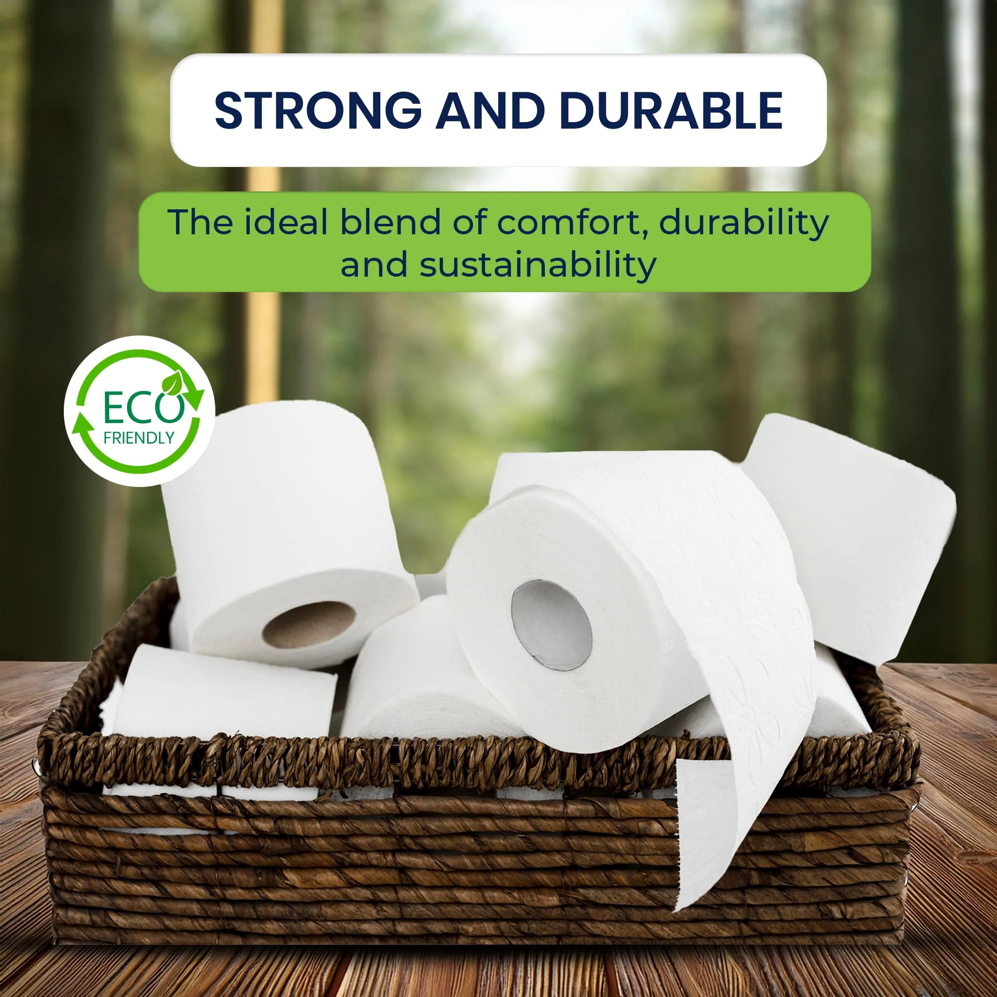 Freedom Living Septic Tank Safe Toilet Tissue for Campers and RVs Biodegradable Marine Toilet Paper for Boats, Fragrance-Free 2-Ply RV Toilet Paper (4 Rolls, 500 Sheets Each) - Image 7