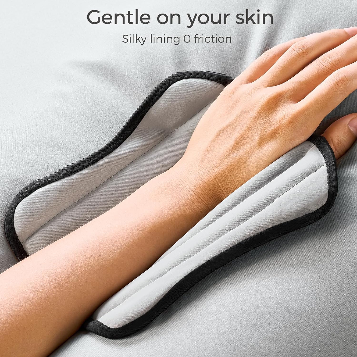 FREETOO Carpal Tunnel Wrist Brace Pro, Single-Pull Wrist Support for Sleeping with S Shape Splint, Lightweight Hand Brace for Women Men, Tendonitis, Arthritis Pain Relief, Black/Light Gray(Right,S/M) - Image 7