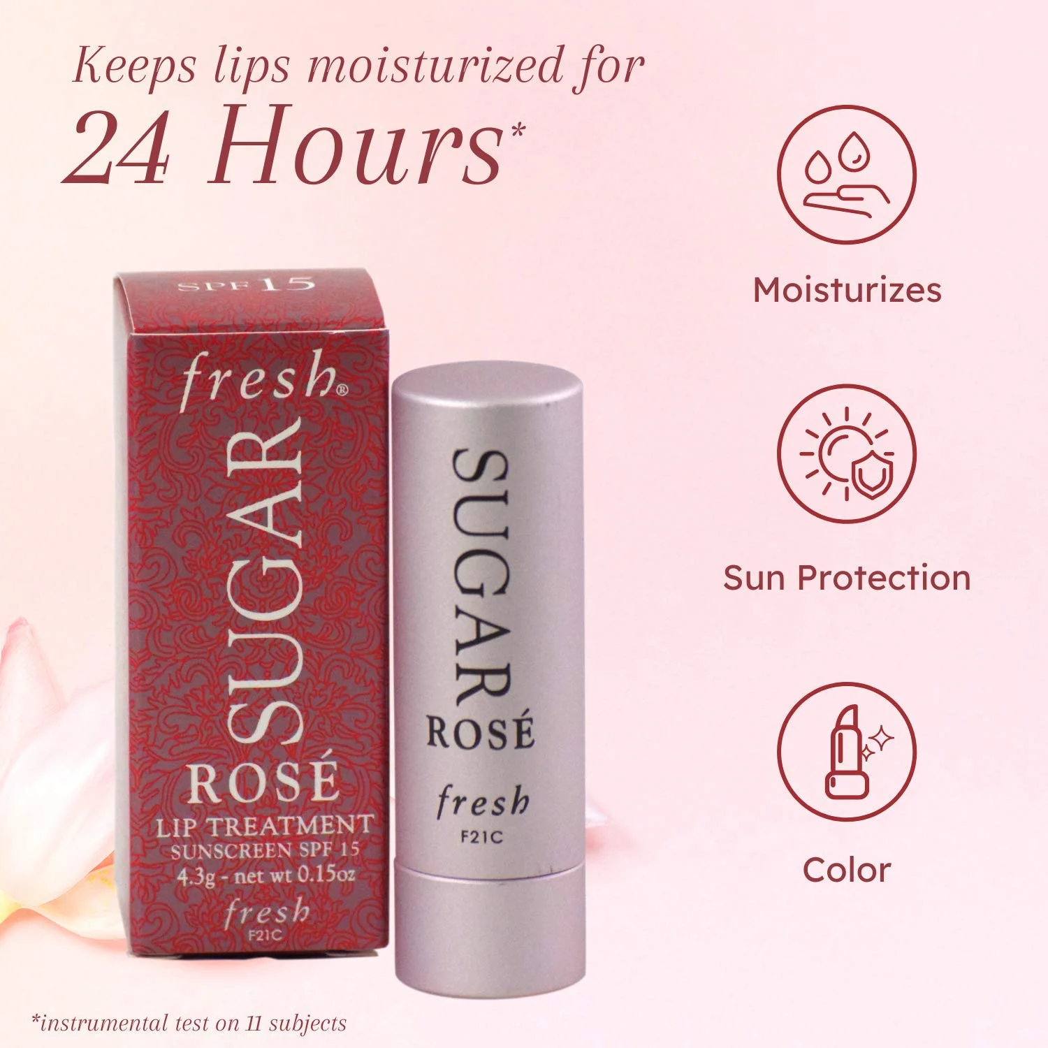 Fresh Sugar Lip Treatment SPF 15 - Rose 4.3g/0.15oz - Image 6