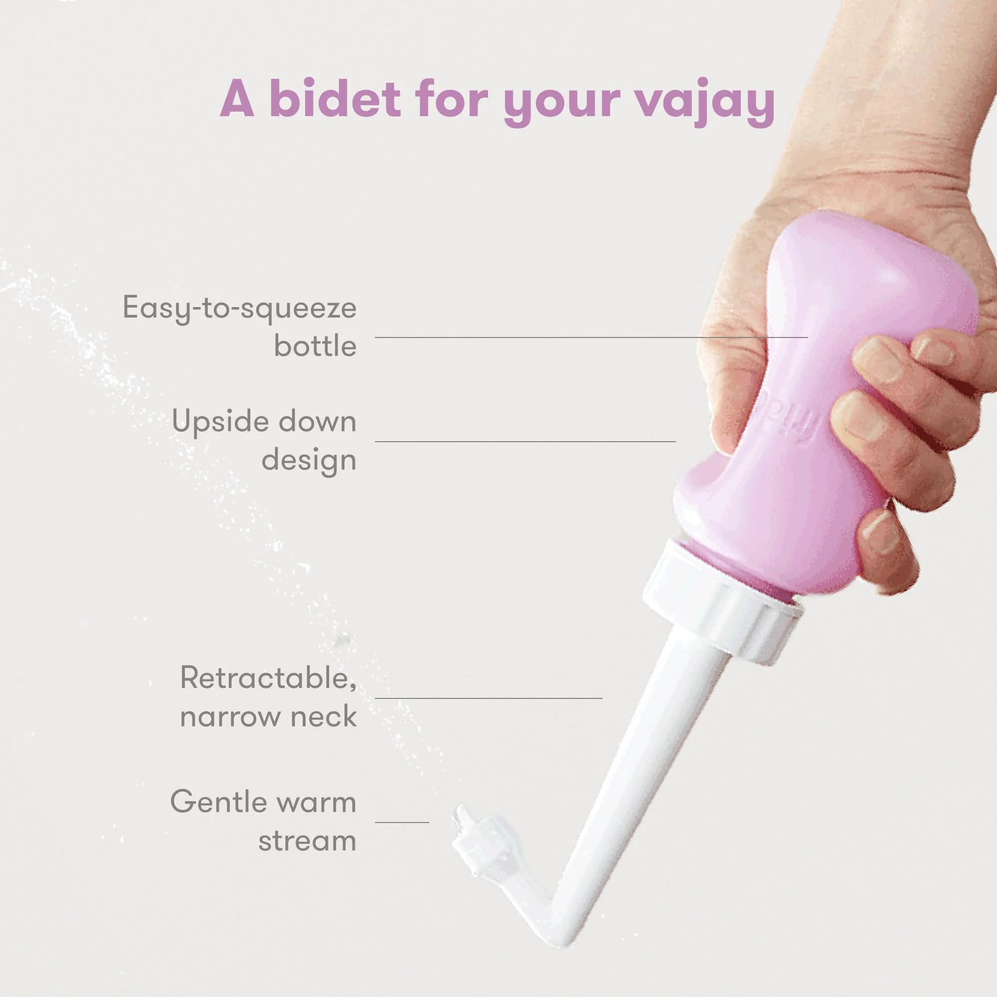 Frida Mom Upside Down Peri Bottle for Postpartum Care, Portable Bidet Perineal Cleansing and Recovery for New Mom, The Original Fridababy MomWasher - Image 3