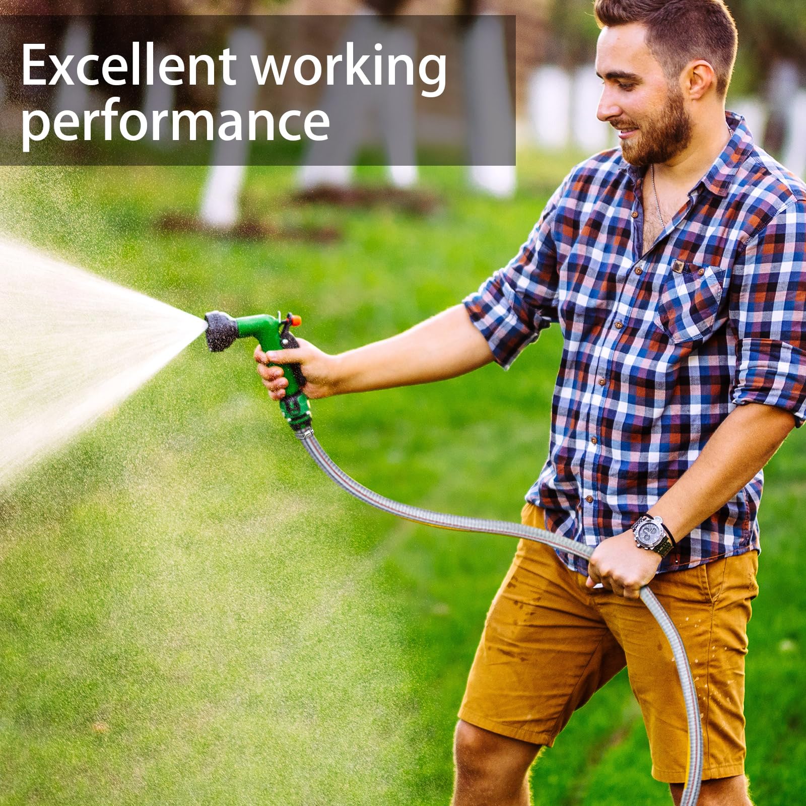 Frienda Heavy Duty Steel Wire Flexible Tubing with Fasteners PVC High Pressure Oil Drain Hose Tube Clear Wire Reinforced for Pond Marine Bilge Pump Garden Pool(10 Ft, 1-1/2 Inch Id) - Image 5