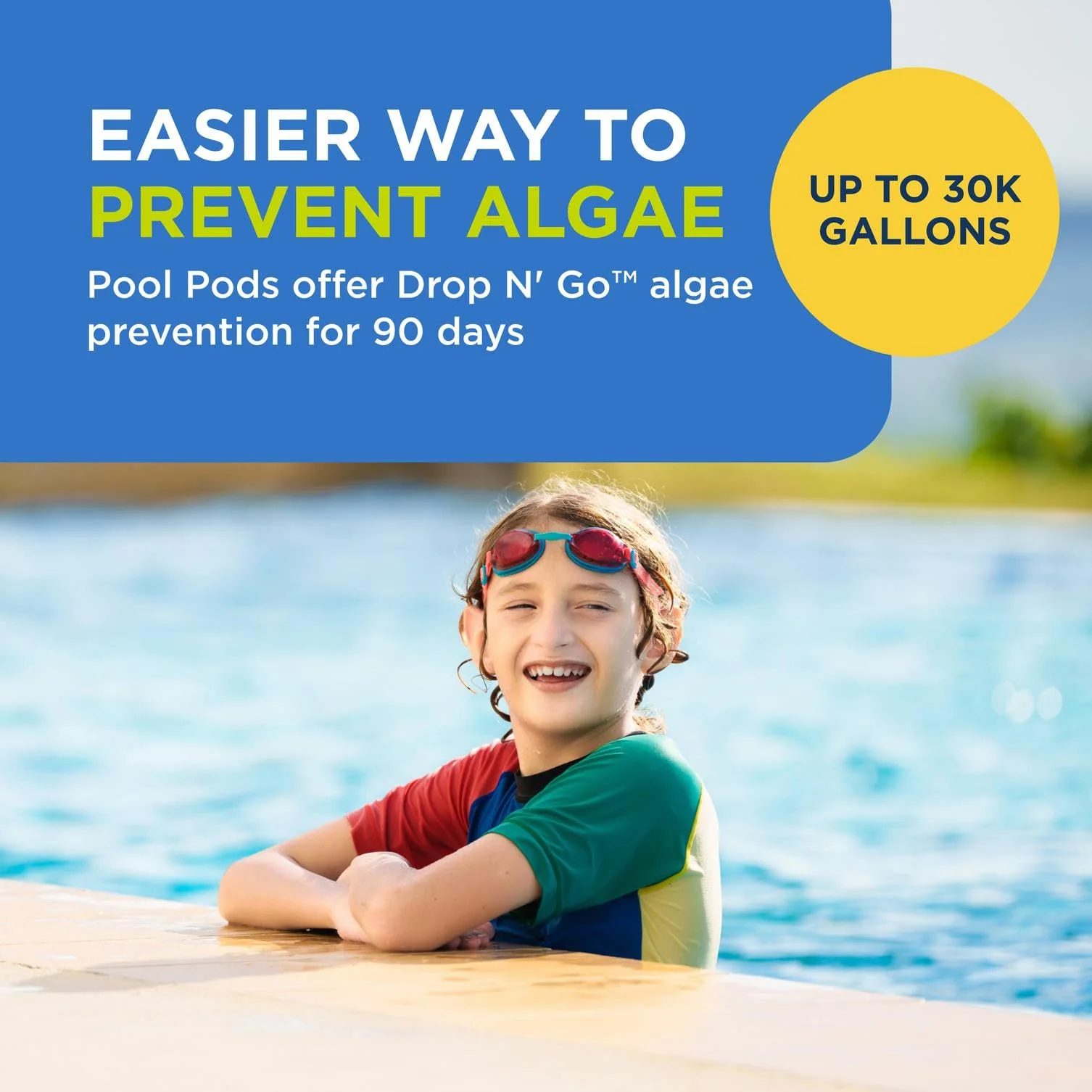 FROG 90-Day Algae Barrier - Dry Formula Algaecide Prevents Black, Green and Yellow Algae for Pools up to 30,000 Gallons - Pool Maintenance & Algae Prevention - 3 Pods - Image 9