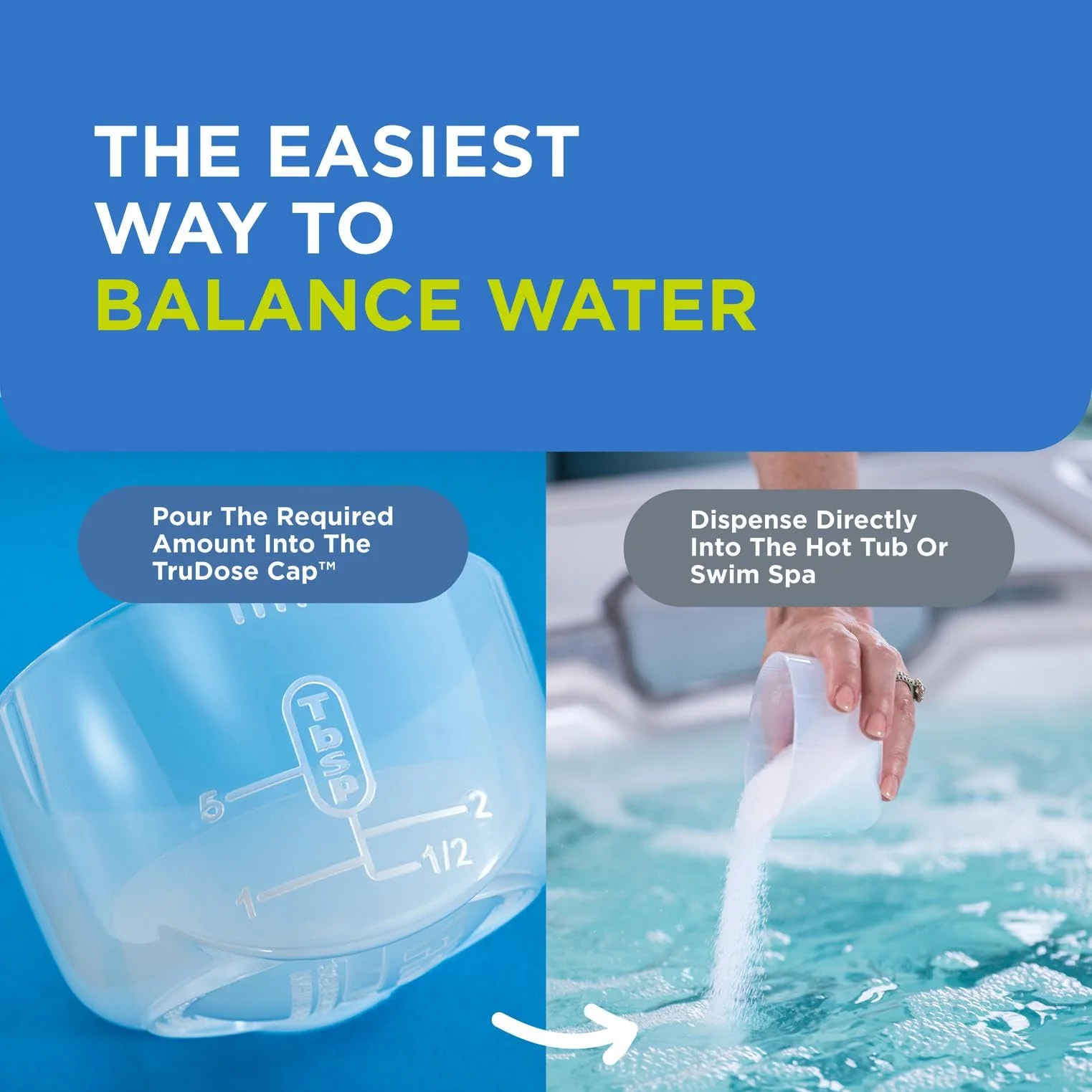 FROG DropH pH and Total Alkalinity Decreaser for Hot Tubs and Swim Spas - 3 lb Bottle with TruDose Measuring Cap for Easy Maintenance & Balancing - 1 Pack - Image 4