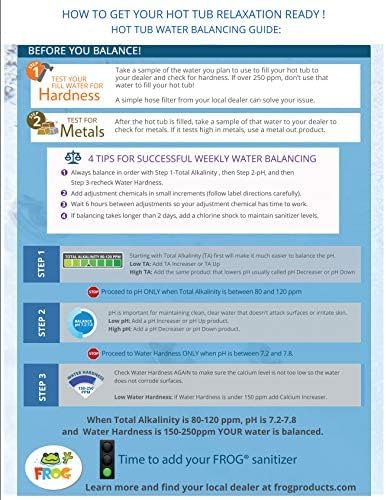FROG @Ease Floating Sanitizing System + Replacement SmartChlor Cartridge 3-Pack Plus Free Hot Tub Care Guide, Self-Regulating Hot Tub Sanitizer Bundle - Image 2