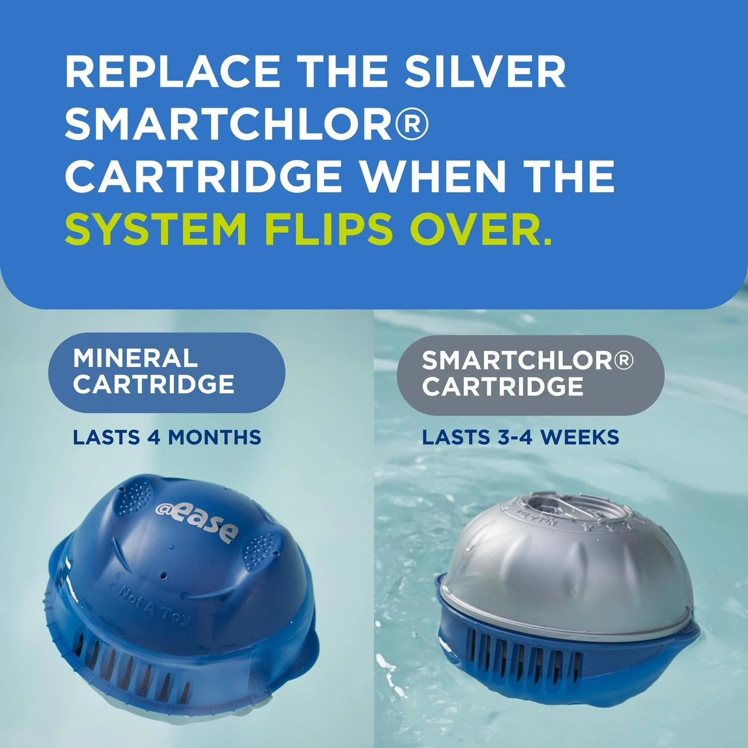 FROG @Ease Replacement SmartChlor Cartridge 3 Pack with Total Alkalinity Increaser & 1 Pack of Maintain for use with Hot Tub FROG @Ease Floating System - Image 4
