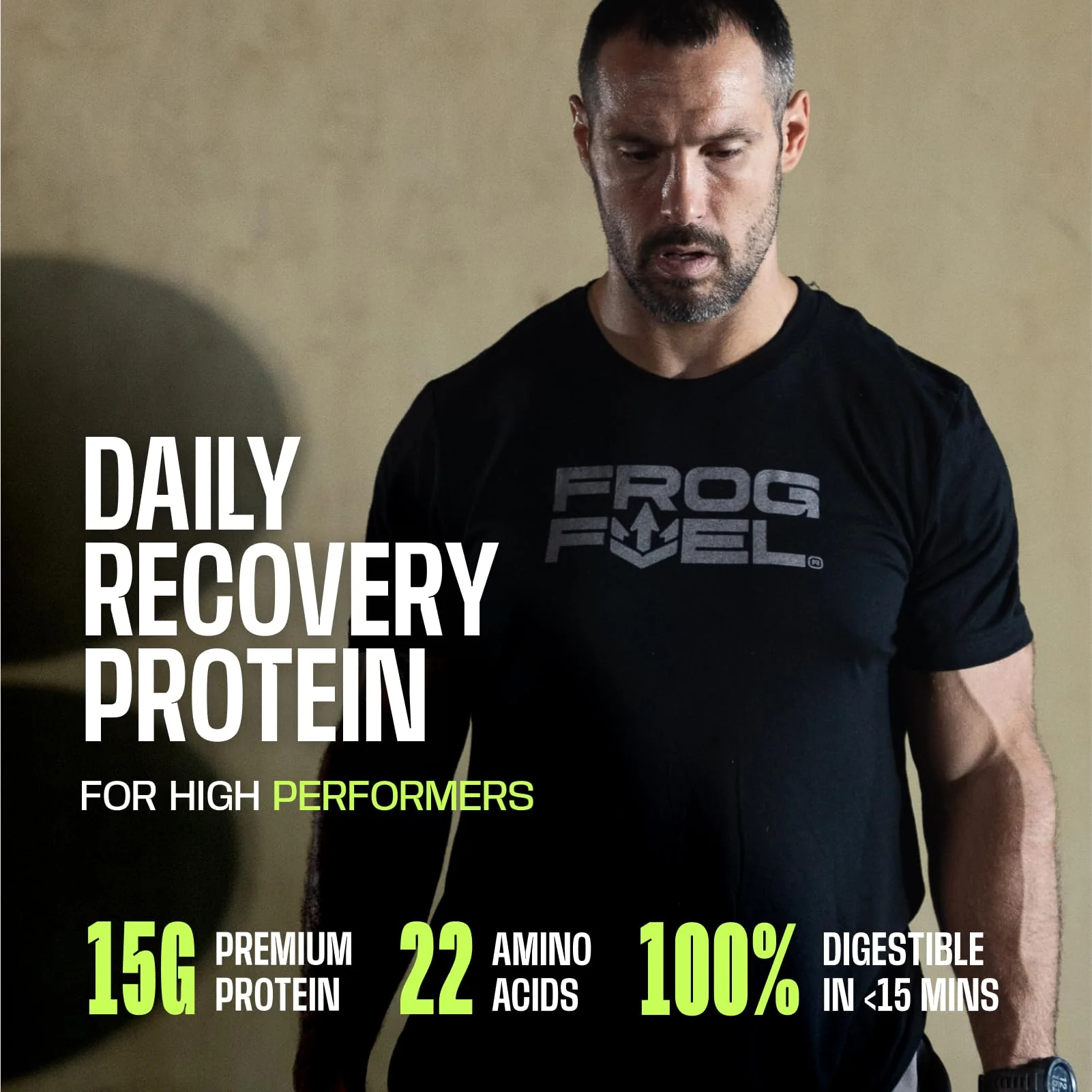 Frog Fuel Power Regular Complete Liquid Protein Shot, 15g, Nano Hydrolyzed & Grass Fed Collagen, Post Workout, Gluten Free, Fat & Sugar Free, 22 Amino Acids, 0 Carbs, Berry, 24 Pack - Image 2