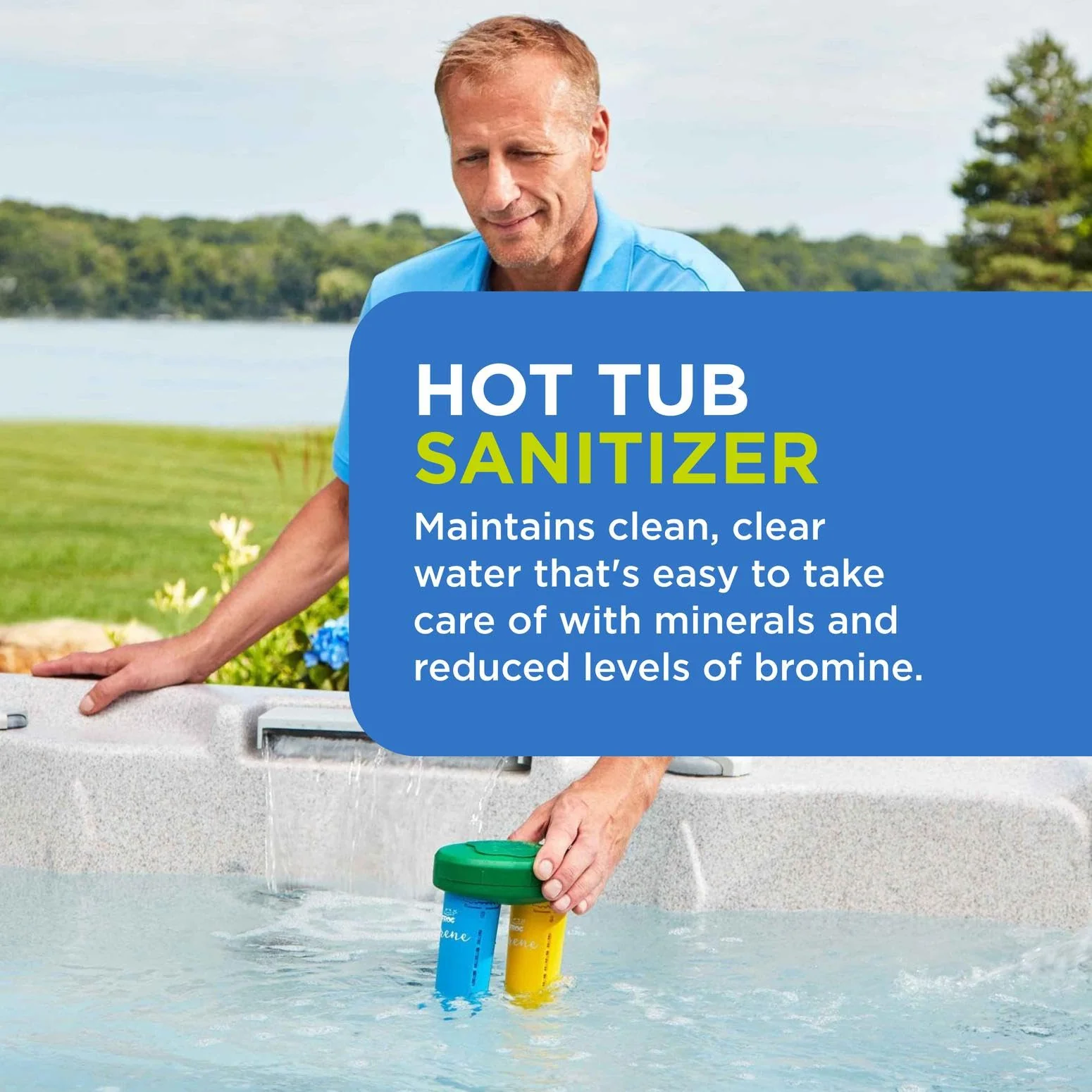 FROG Serene Floating System for Hot Tubs - Quick & Easy Prefilled Hot Tub Sanitizer - Hot Tub Maintenance System with Sanitizing Minerals & Bromine - 3 Month Bundle+ - Image 5