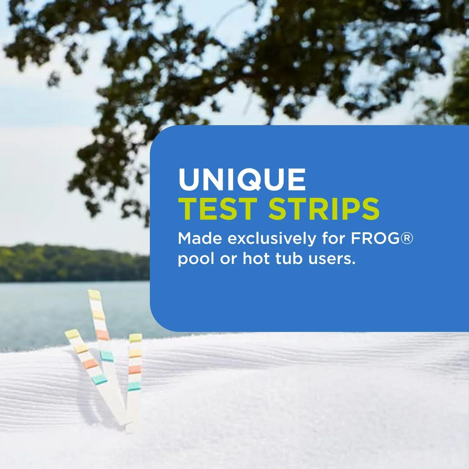 FROG Test Strips for Pools and Hot Tubs - Accurate Indicator for Free Chlorine or Bromine Levels, pH, Total Alkalinity and Total Hardness - Easy Water Testing - 50 Test Strips - 2 Pack - Image 5