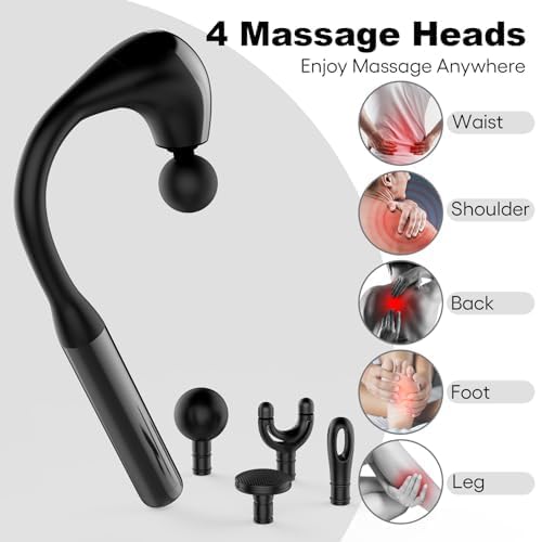 Fronnor Massage Gun with Extended Handle Revolutionary U-Shaped Back Massager for Pain Relief Deep Tissue Body Massager for Neck,Shoulder,Leg-Reach Every Muscle with Ease - Image 3