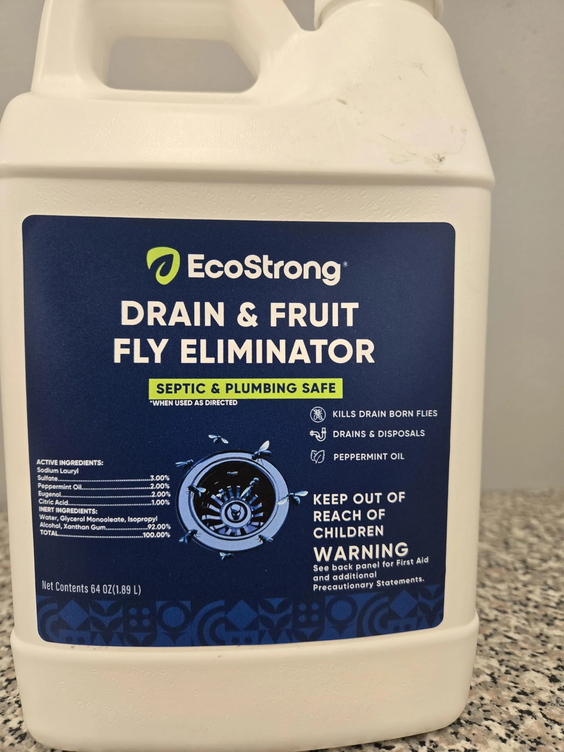 Fruit Fly Drain Treatment | Drain Fly Eliminator | All-Natural, Eliminates Gnats, Sewer Flies and More - Works in All Drains - 64 Fl Oz - Image 5