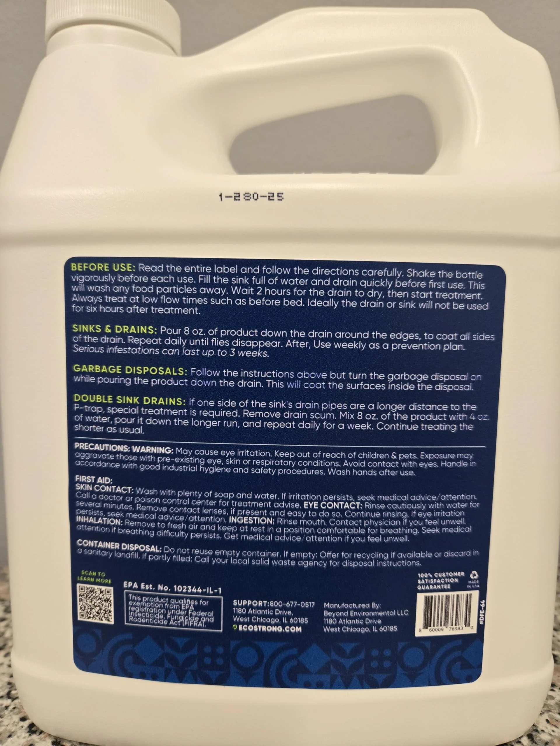 Fruit Fly Drain Treatment | Drain Fly Eliminator | All-Natural, Eliminates Gnats, Sewer Flies and More - Works in All Drains - 64 Fl Oz - Image 6