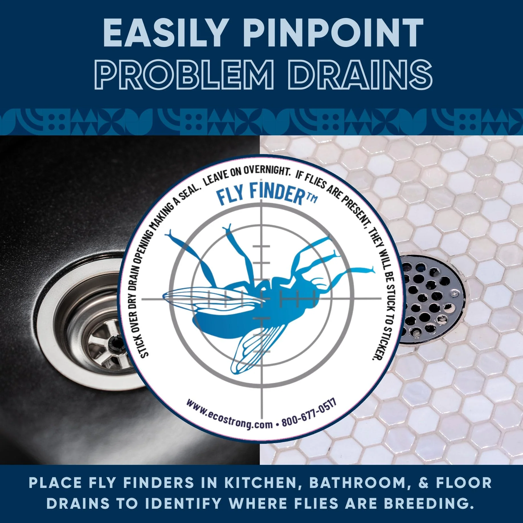 Fruit Fly Drain Treatment | Drain Fly Eliminator | Eliminates Gnats, Sewer Flies and More - Works in All Drains - 128 Fl Oz w Fly Finder - Image 3