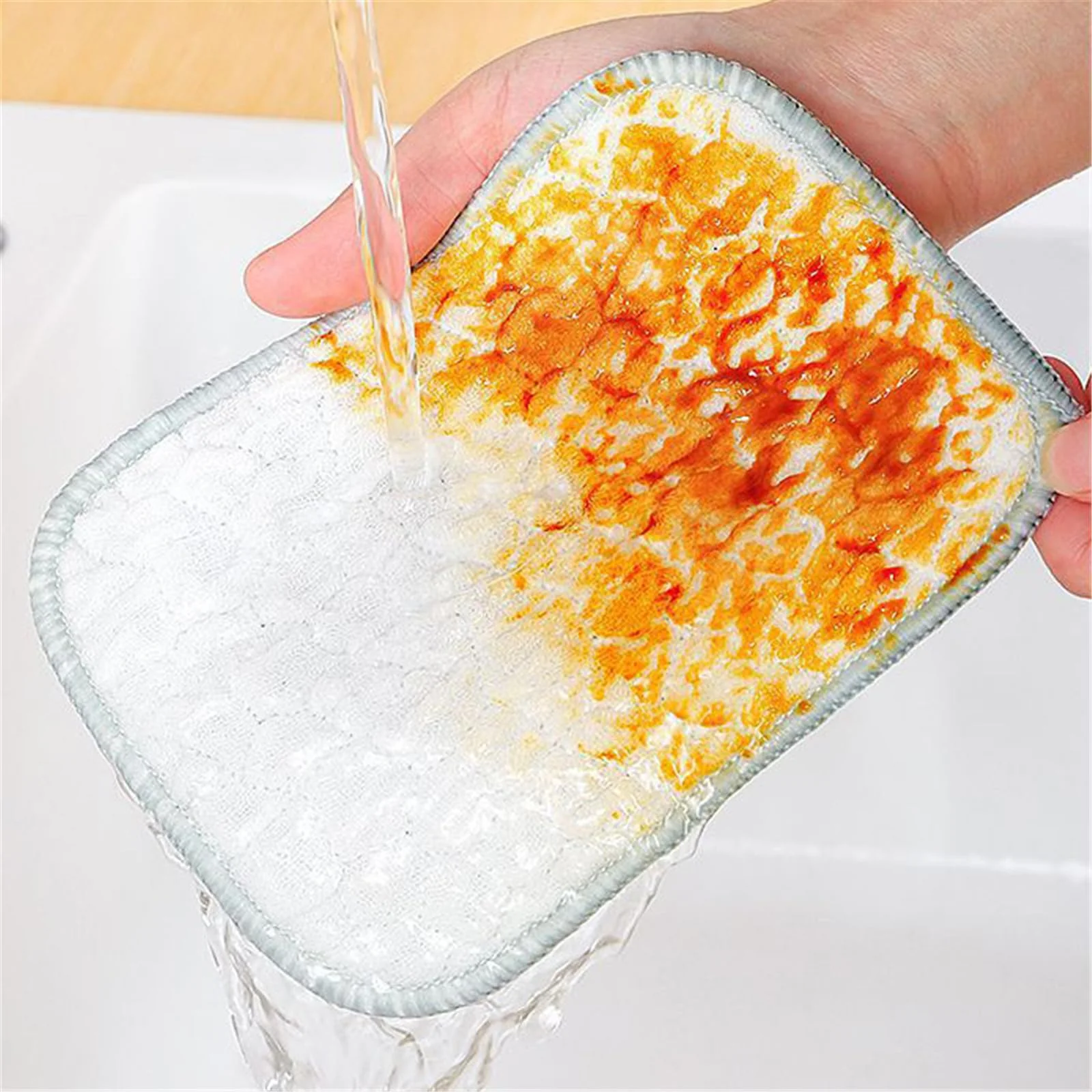 Fuiyuqa Multipurpose Wire Dishwashing Rags for Wet and Dry, Reusable Wire Miracle Cleaning Cloths, Round Wire Washing Cloth, Non Scratch Wire Dishcloth for Kitchen, Sinks, Pots, Pans (5PCS) - Image 3