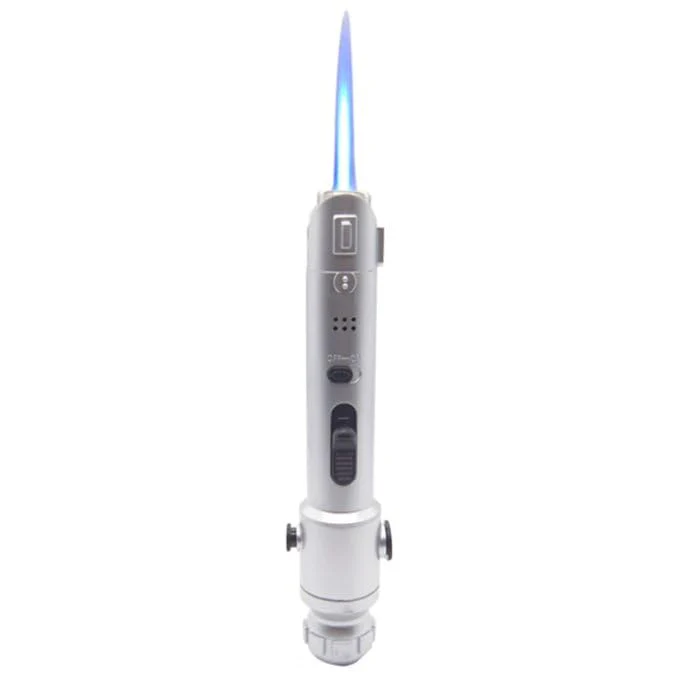 Fulcrum Lightsaber Lighter – Refillable Butane Jet Torch, Windproof & Adjustable Flame – Great Gift for Boyfriends, Husbands & Dads – Unique Collector’s Gadget by Philthy