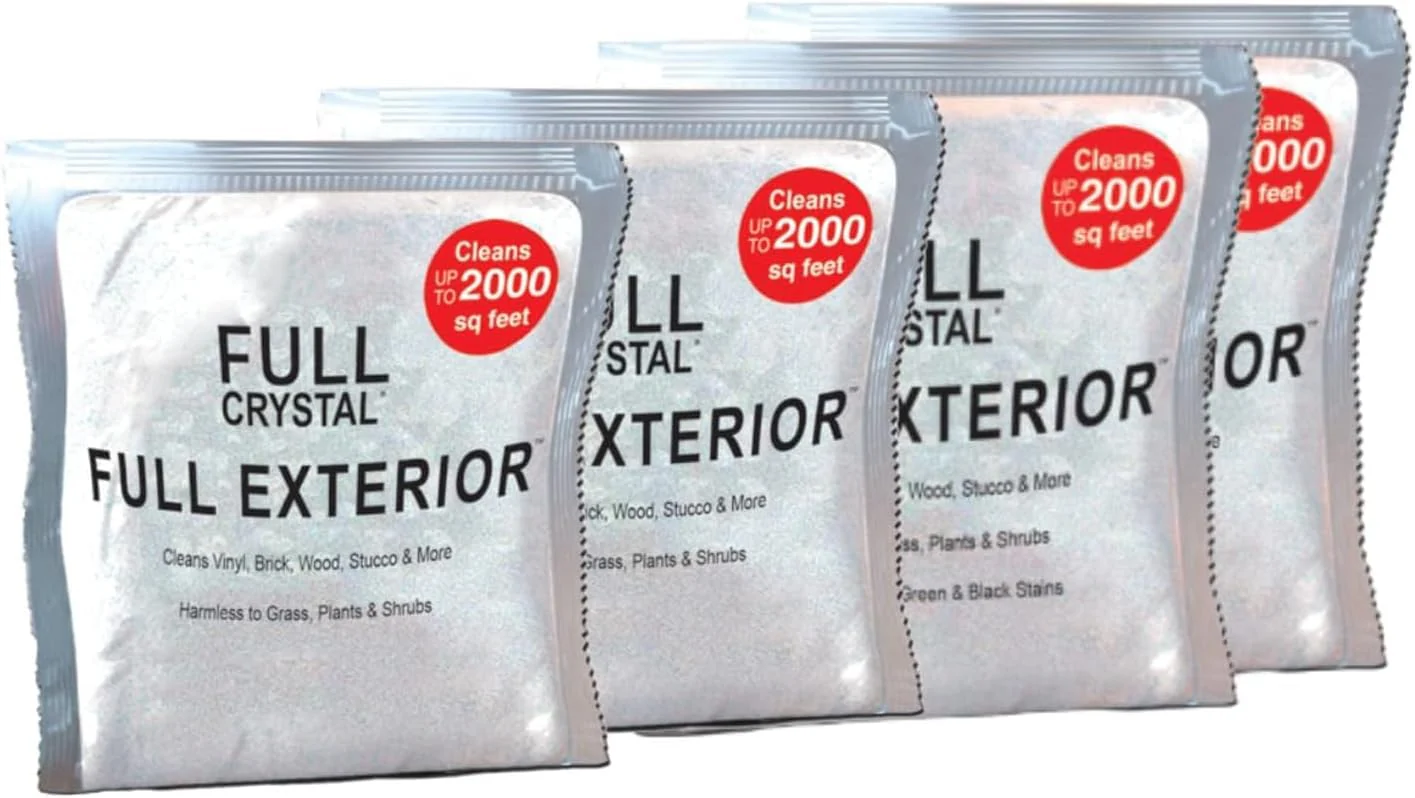 Full Exterior Refill Kit – Crystal Powder Outdoor Cleaner Packets, 16 oz, Each 4 oz Bag Makes Up to 640 fl oz, Non-Toxic, No Scrub, No Rinse Cleaning Solution - Image 2