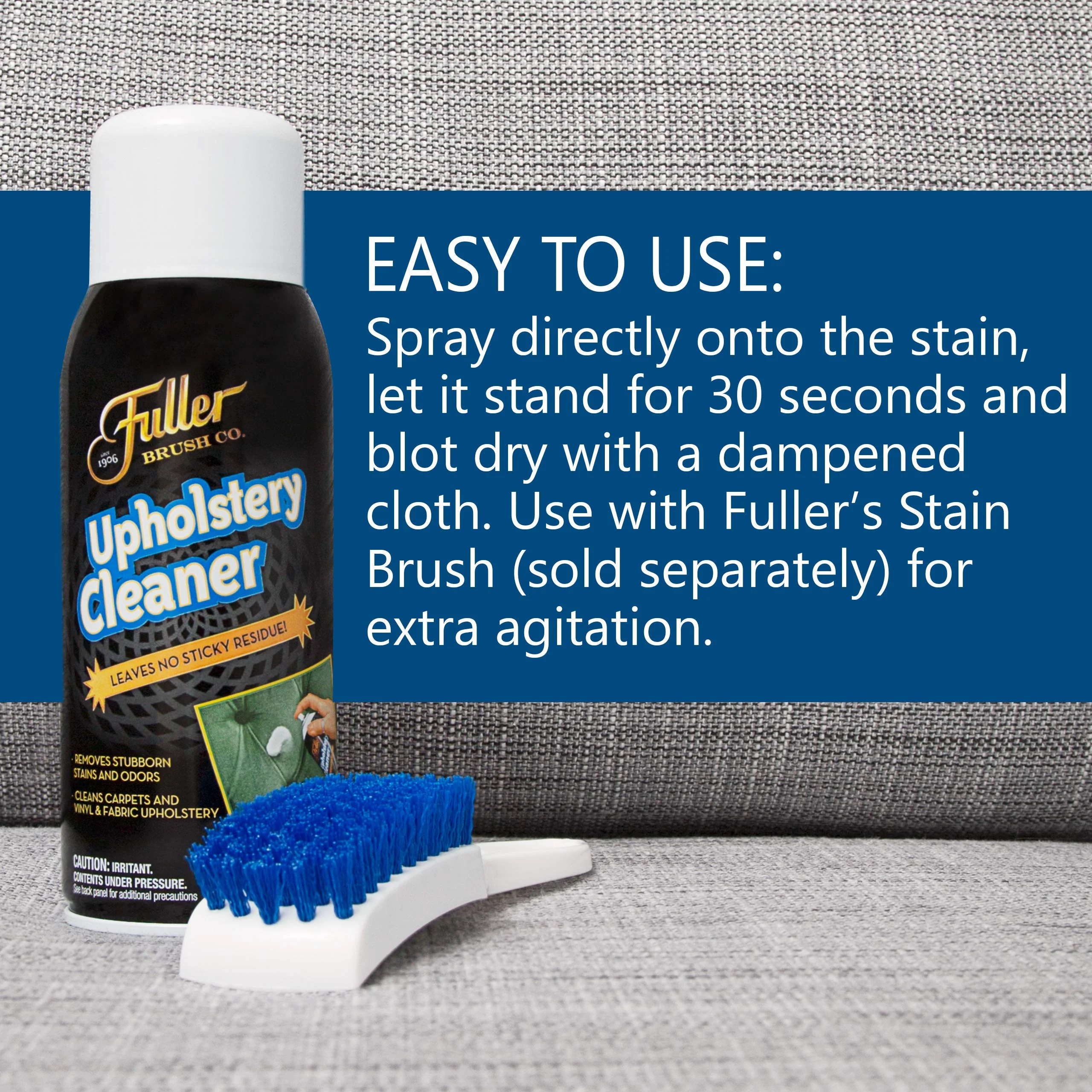 Fuller Brush Upholstery Cleaner – Foaming Multi-Surface Spray for Fabric, Carpet, Vinyl & Car Seats – Removes Stains & Odors Without Residue – Restores & Refreshes – 22 oz (Pack of 1) - Image 2